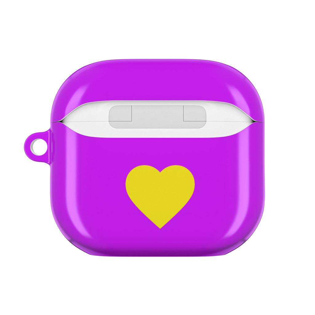 Air Pods Yellow Hearts AirPod Case — Protective Cover