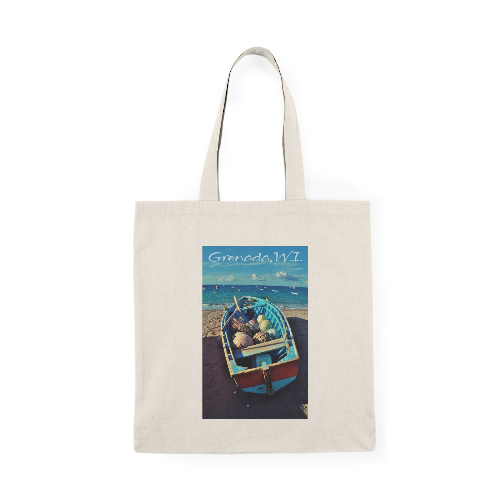 Tote Bag — Grenada Beach Boat Vintage Travel Poster Tote