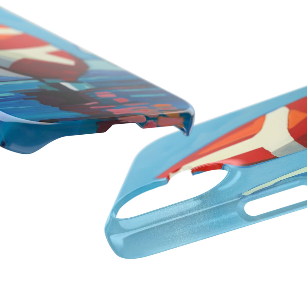Phone case Lisa Herrera art Sailboats Slim Case — Colorful Nautical Phone Case
