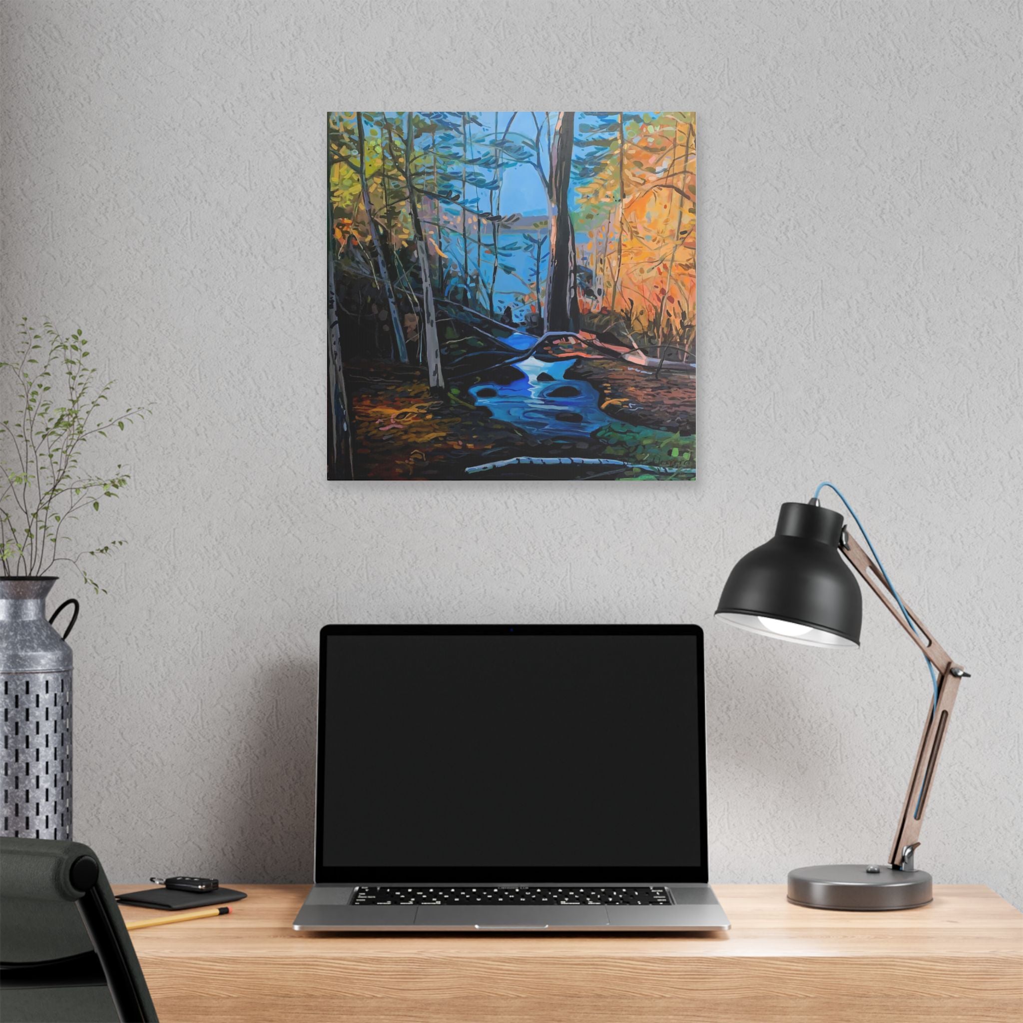 Canvas Print Lisa Herrera Art Northern Forest Stream Canvas