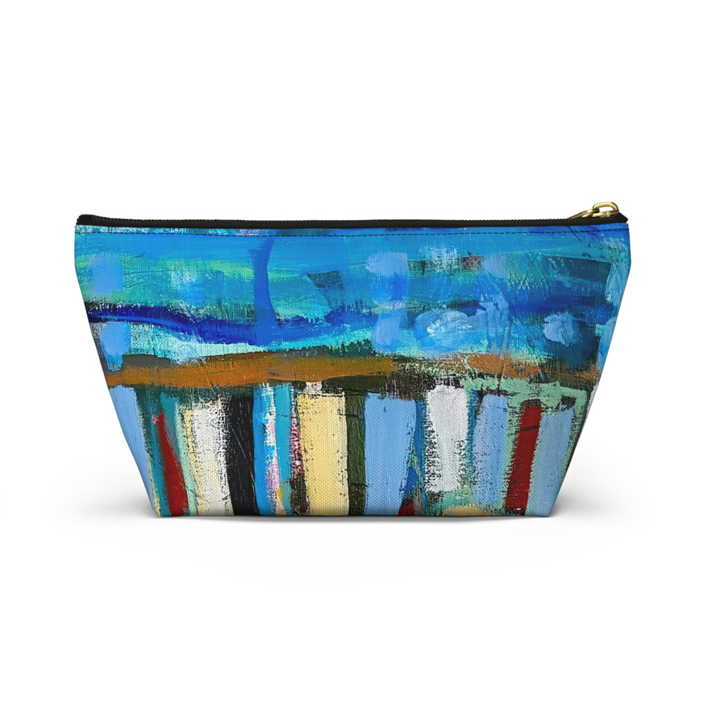 Bag Accessory Pouch Lisa Herrera art print— Colorful Coastal Canvas Makeup Bag