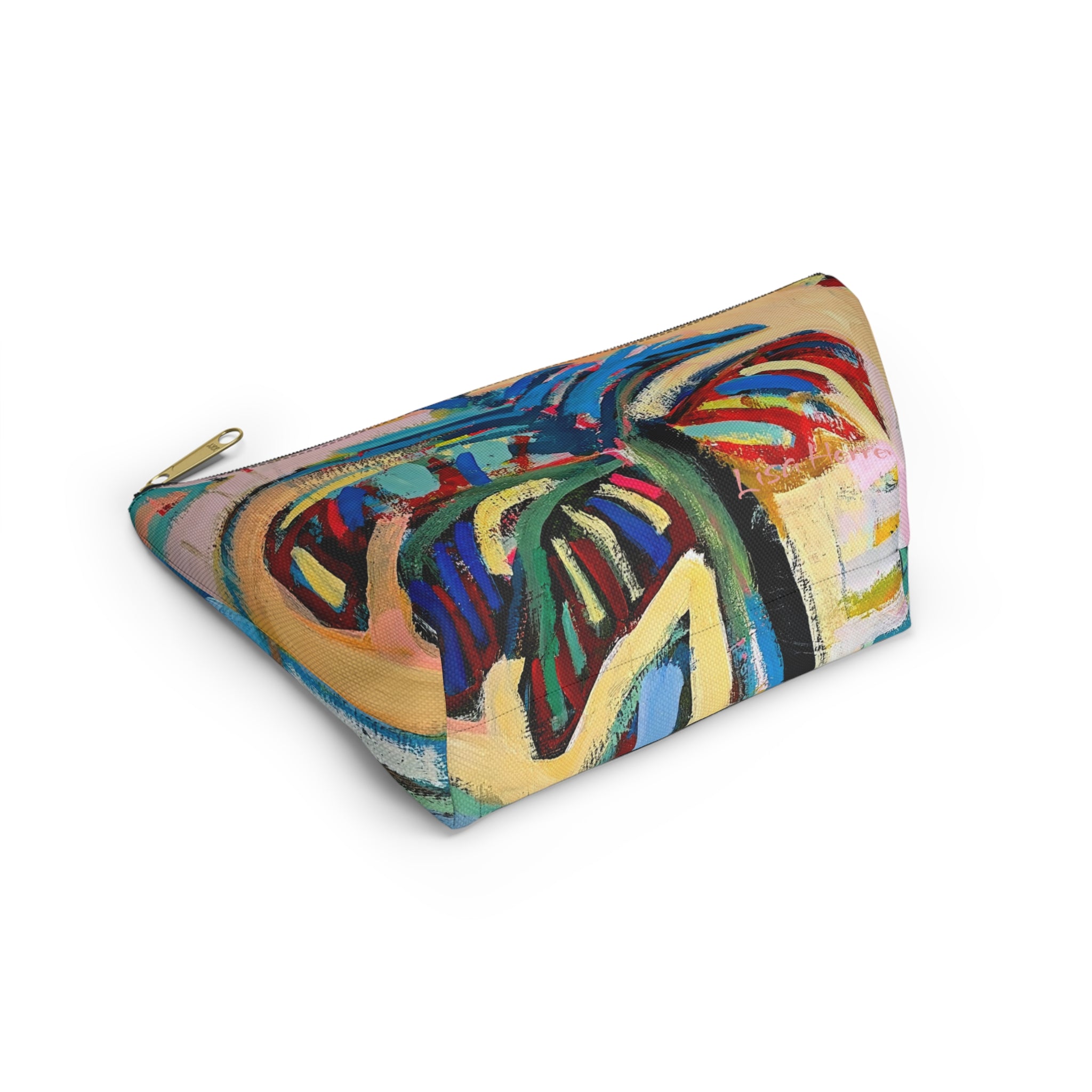 Bag Accessory Pouch Lisa Herrera art print— Colorful Coastal Canvas Makeup Bag