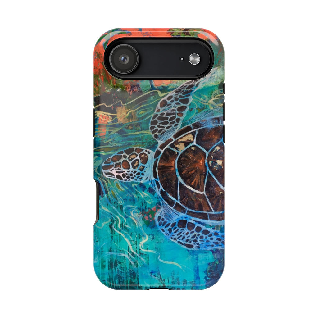 Phone Case Lisa Herrera art print Sea Turtle  — Protective Impact-Resistant Ocean Design