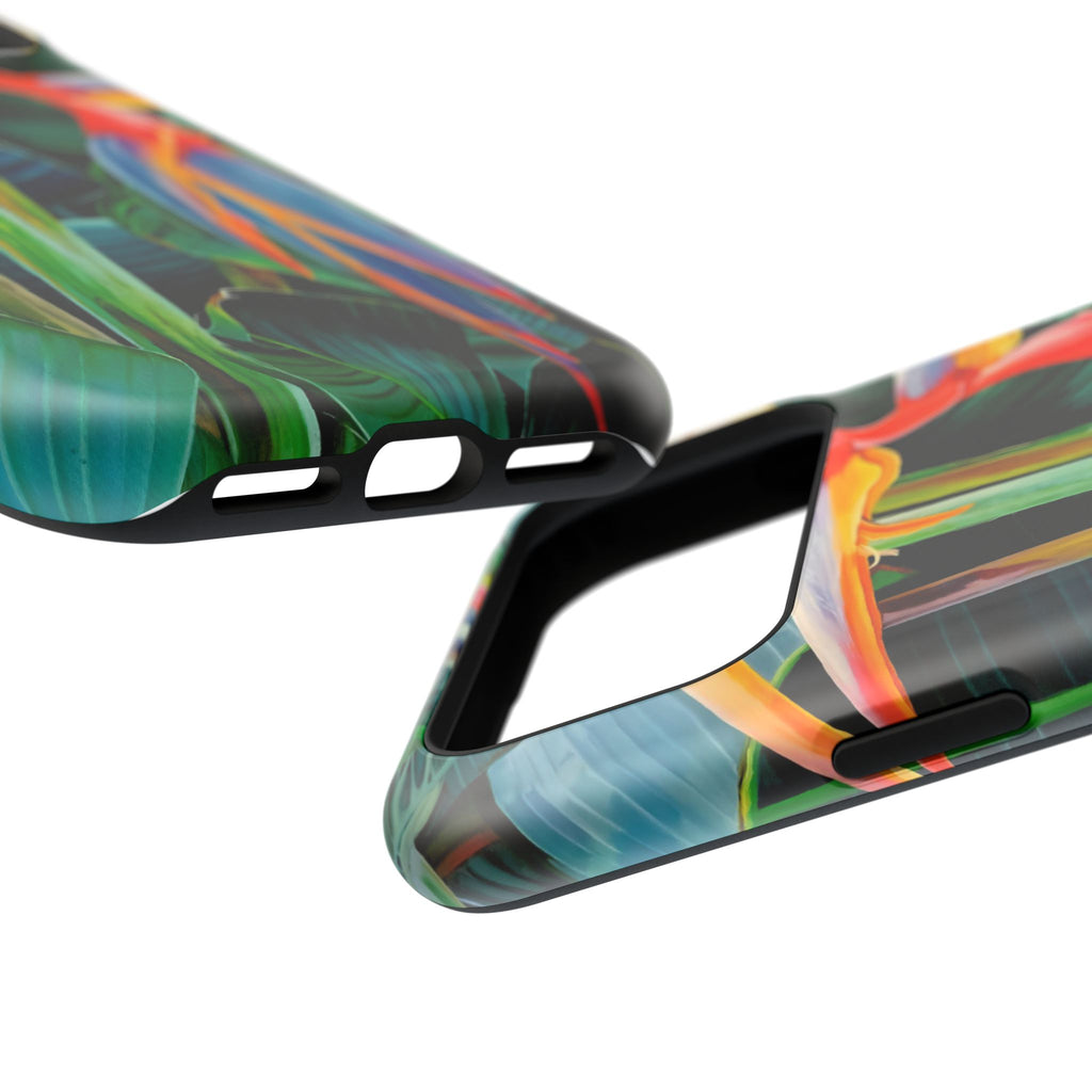 Phone Case Lisa Herrera art print Tropical Bird of Paradise e — Impact-Resistant Floral Design