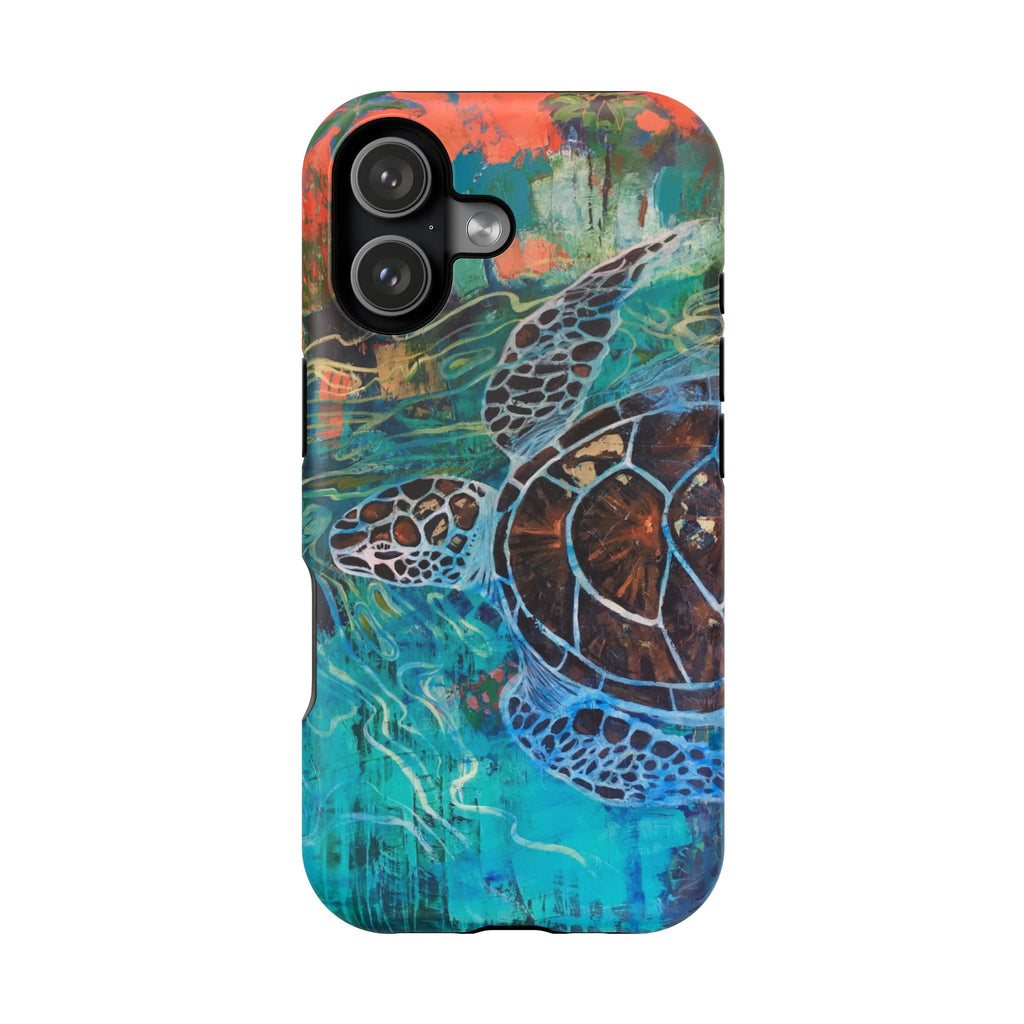 Phone Case Lisa Herrera art print Sea Turtle  — Protective Impact-Resistant Ocean Design