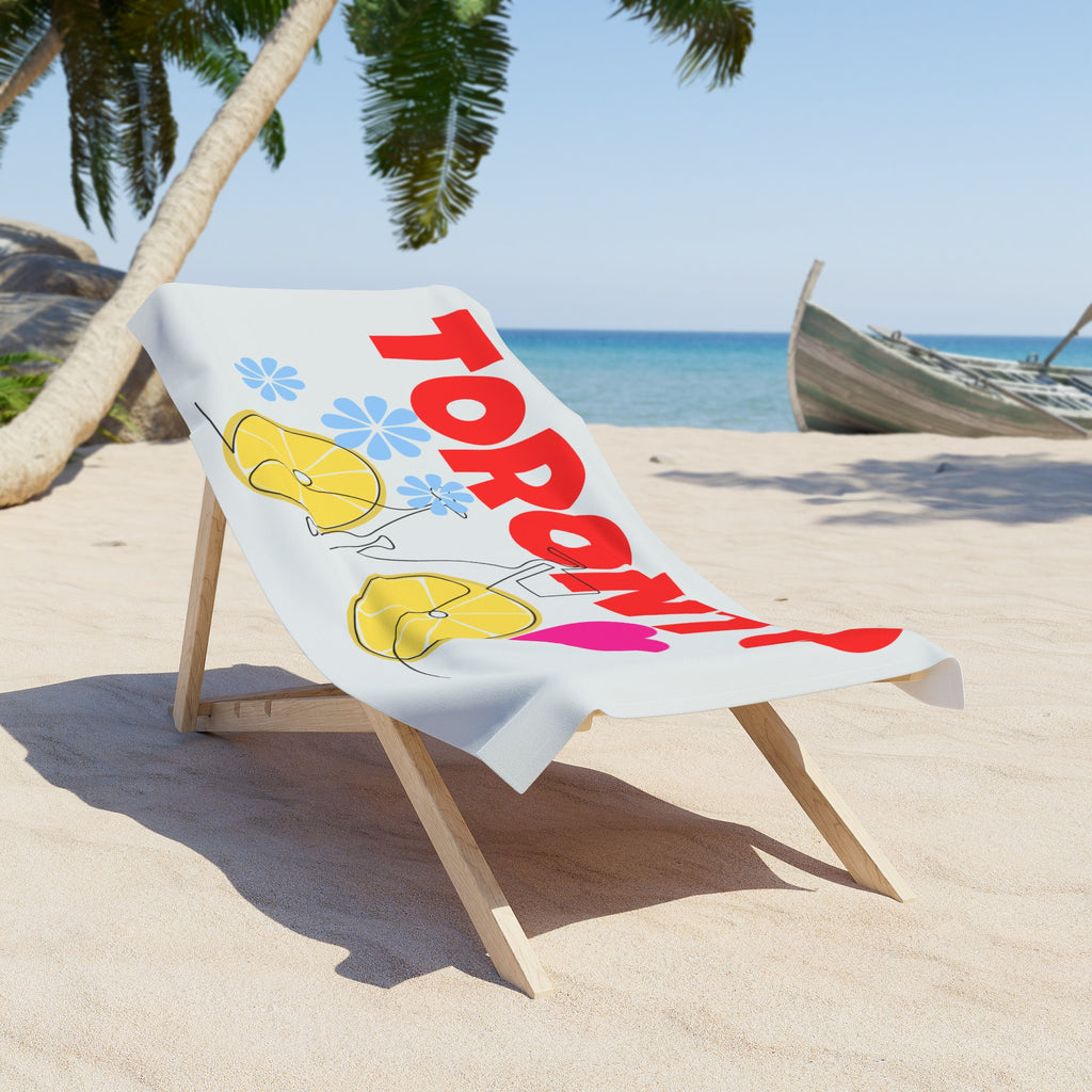 Toronto Beach Towel – The Beach Toronto Design with Bike