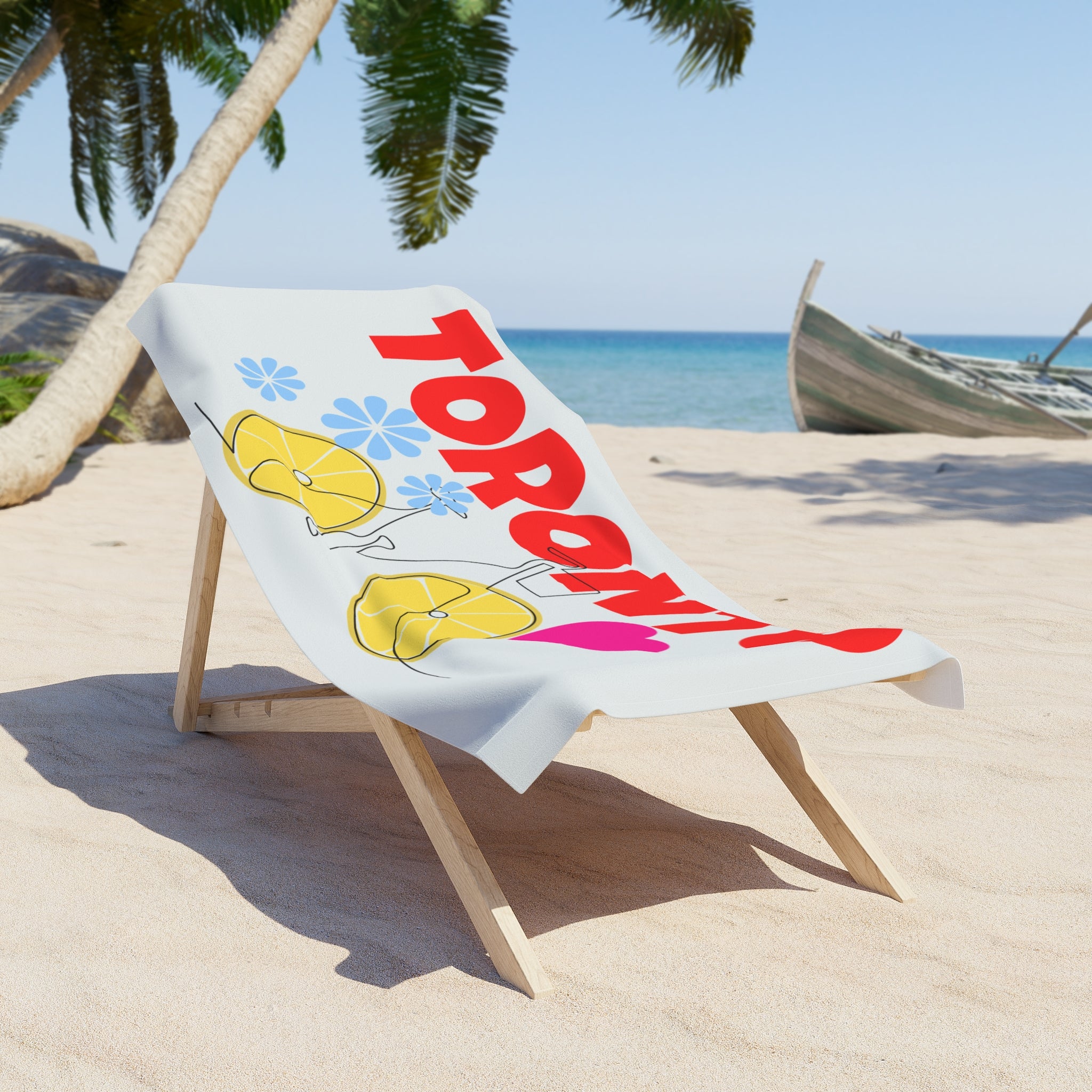 Toronto Beach Towel – The Beach Toronto Design with Bike