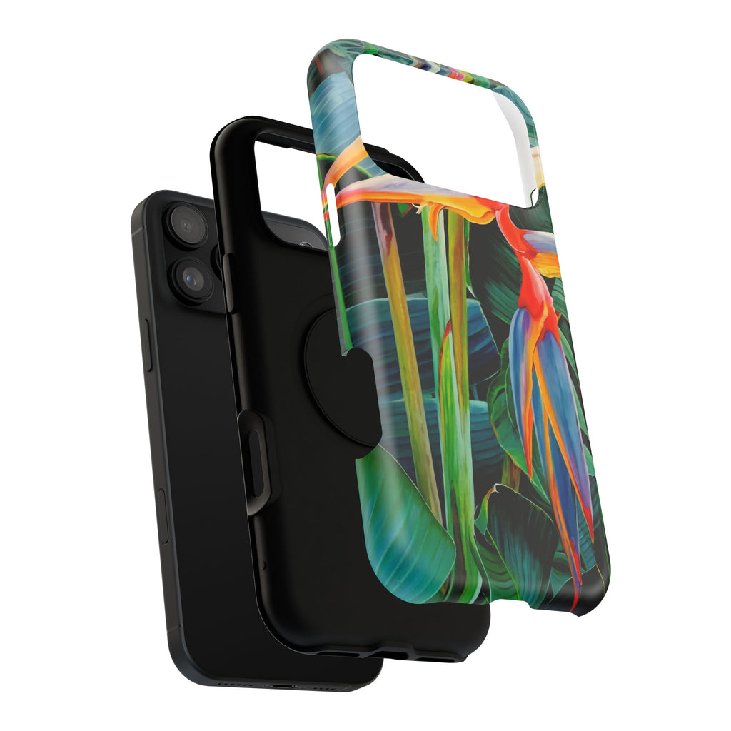 Phone Case Lisa Herrera art print Tropical Bird of Paradise e — Impact-Resistant Floral Design