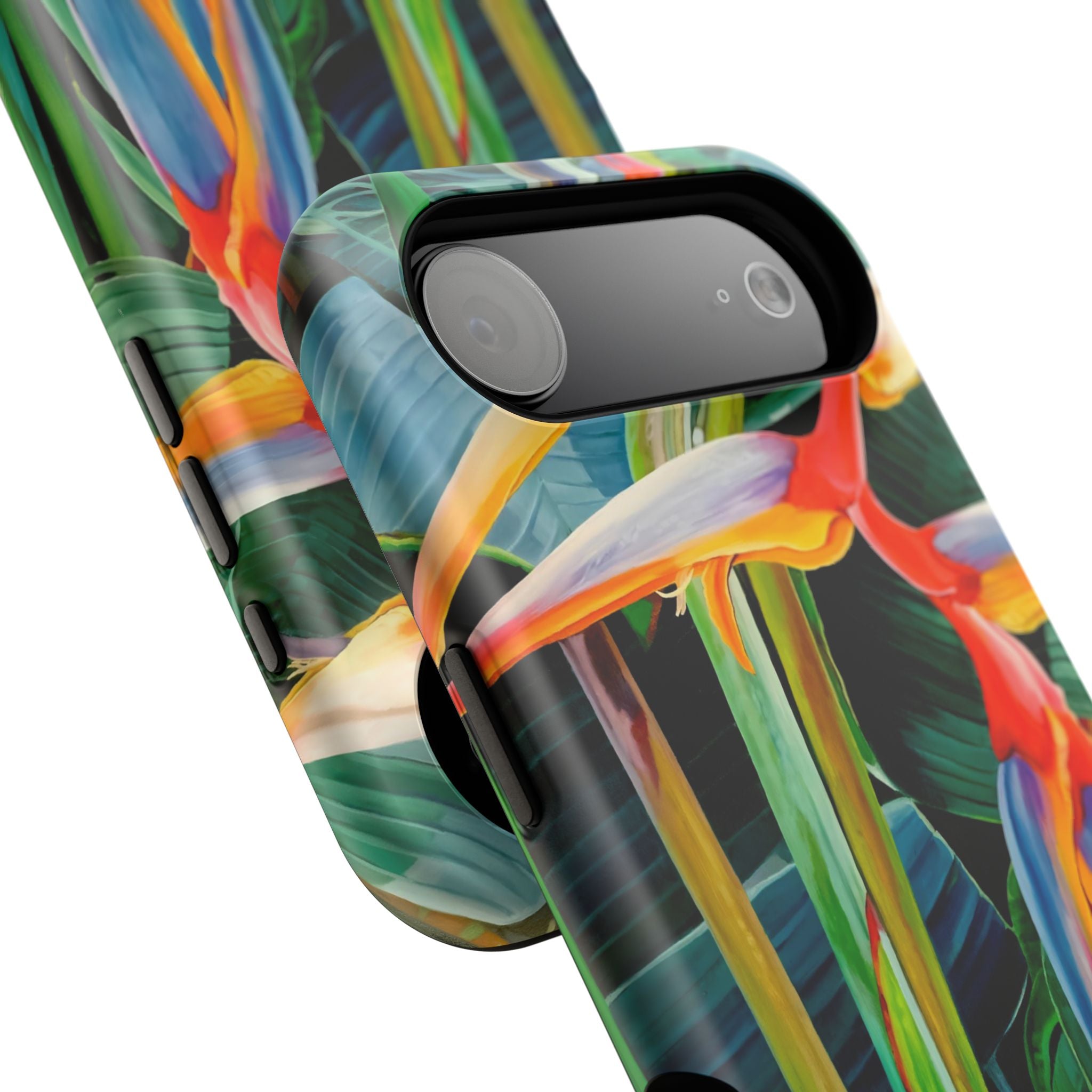 Phone Case Lisa Herrera art print Tropical Bird of Paradise e — Impact-Resistant Floral Design