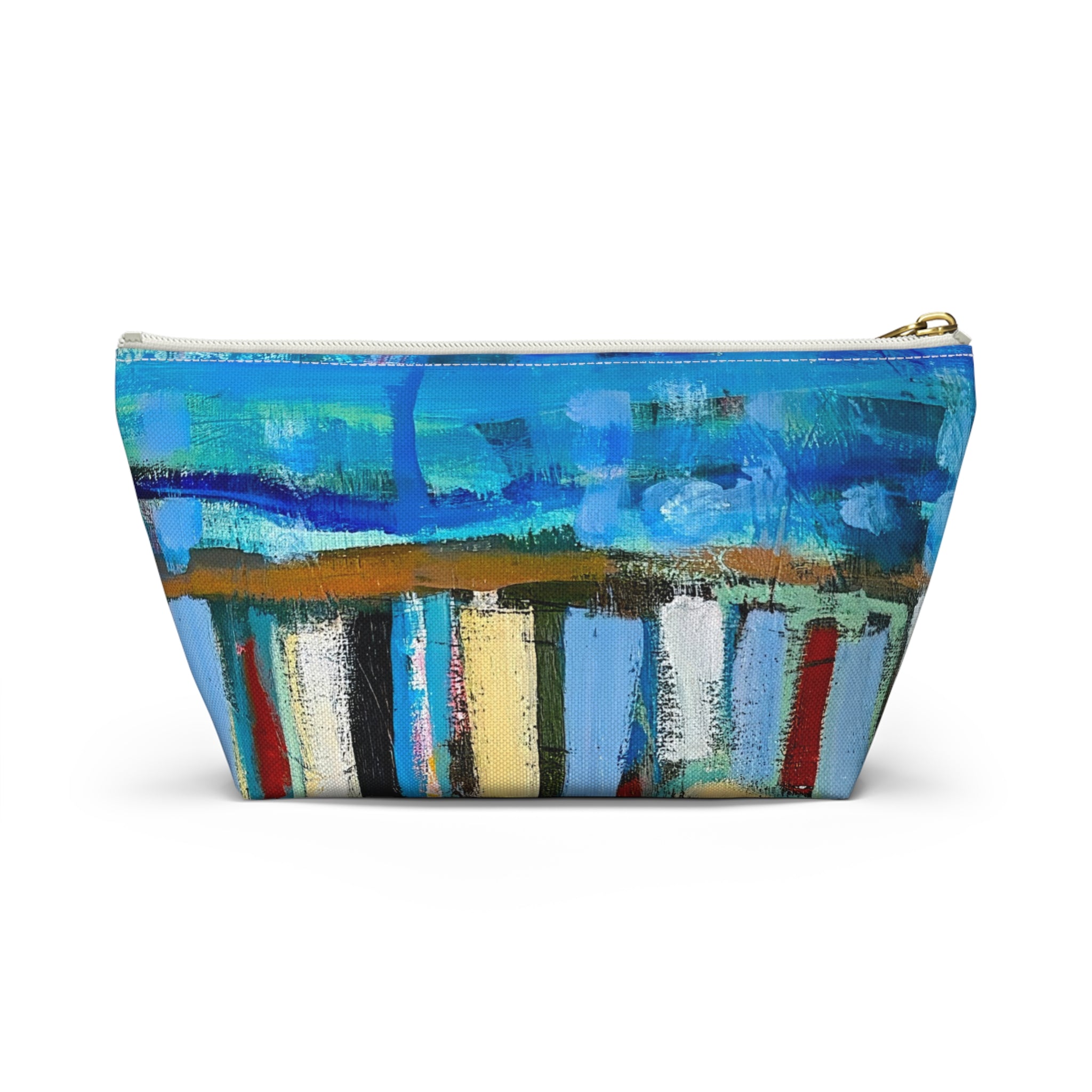 Bag Accessory Pouch Lisa Herrera art print— Colorful Coastal Canvas Makeup Bag