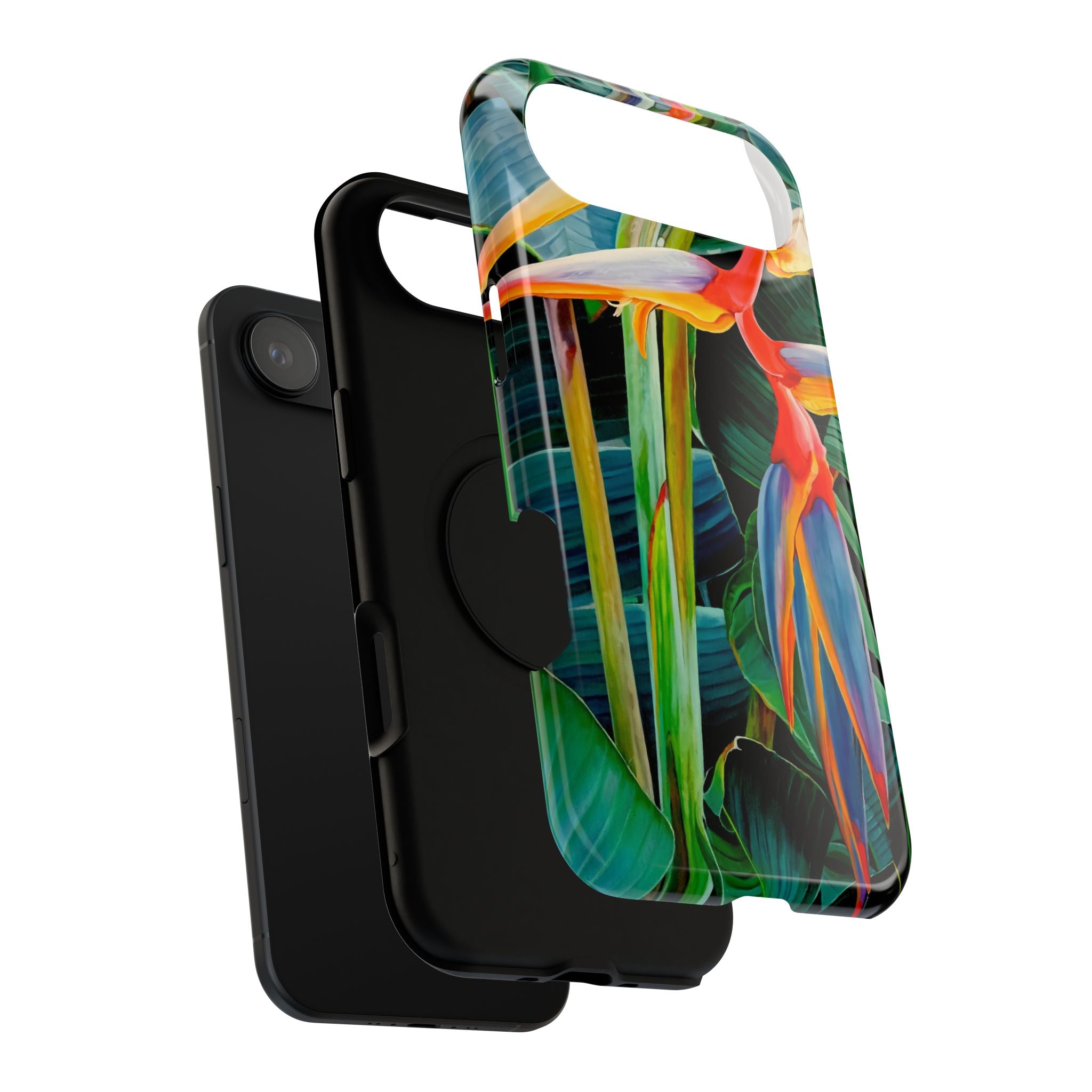 Phone Case Lisa Herrera art print Tropical Bird of Paradise e — Impact-Resistant Floral Design