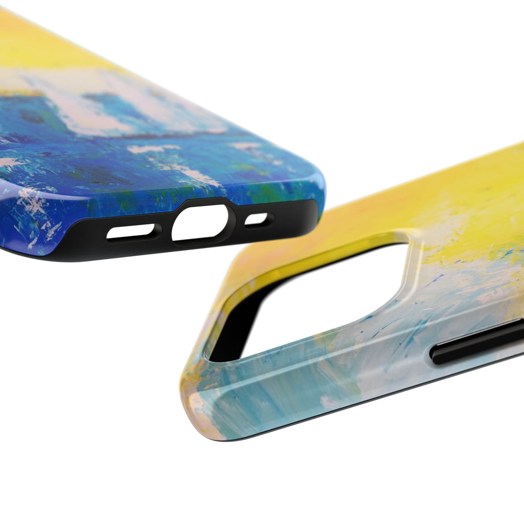 Phone Case Sailboat Painting   — Nautical Abstract Art Tough iPhone Case