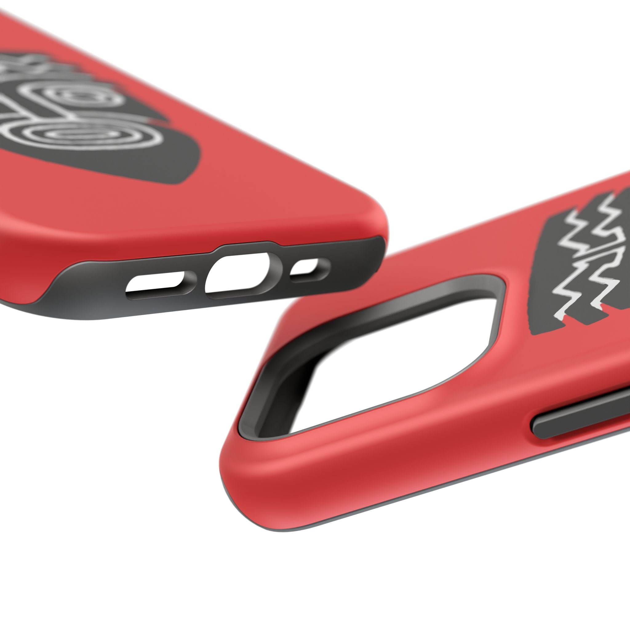 Phone Case Tiki Mask Impact-Resistant Phone Case — Bold Red Protective Cover