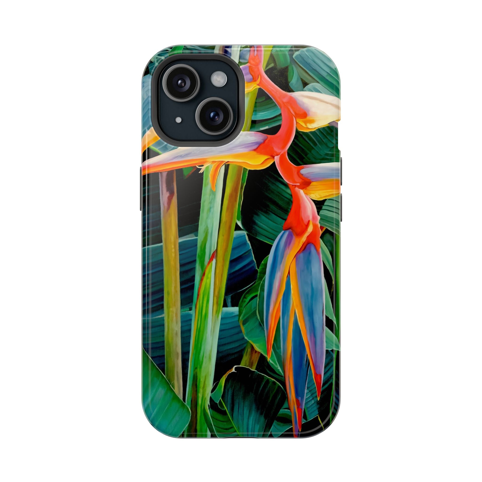 Phone Case Lisa Herrera art print Tropical Bird of Paradise e — Impact-Resistant Floral Design
