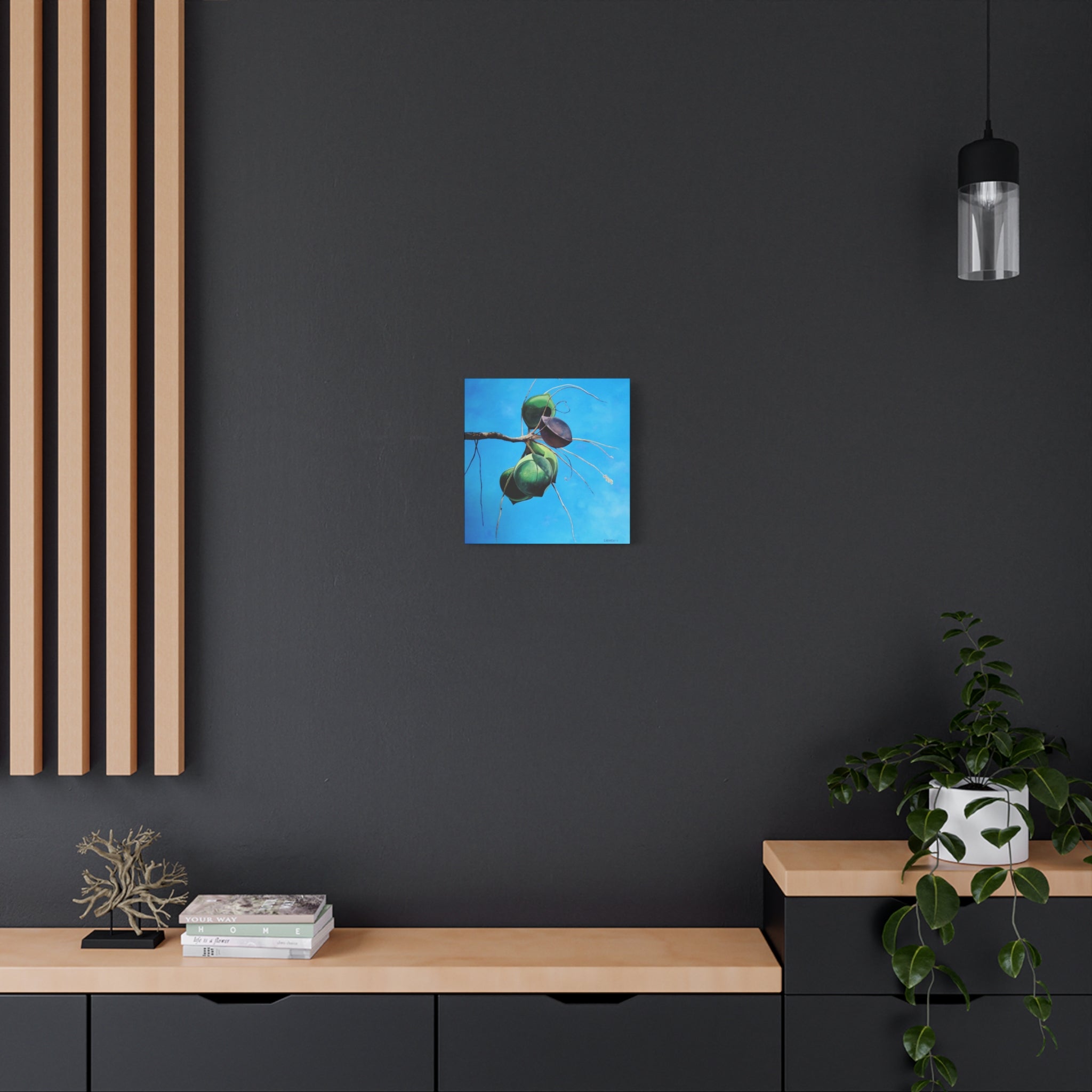 Canvas Art Lisa Herrera art Print Almonds - Caribbean Almonds Against Blue Sky