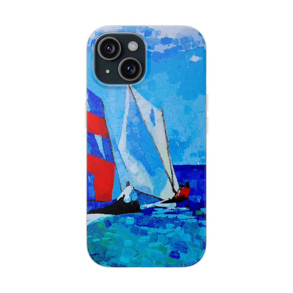 Phone Case Lisa Herrera art print workboat Sailboats   –  Artistic Flexi Case