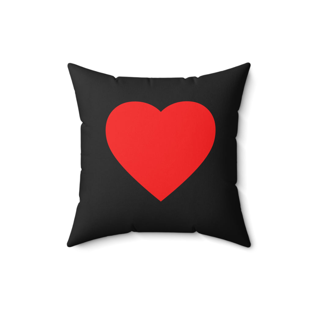 Throw Pillow Red Heart  -  Decorative Cushion