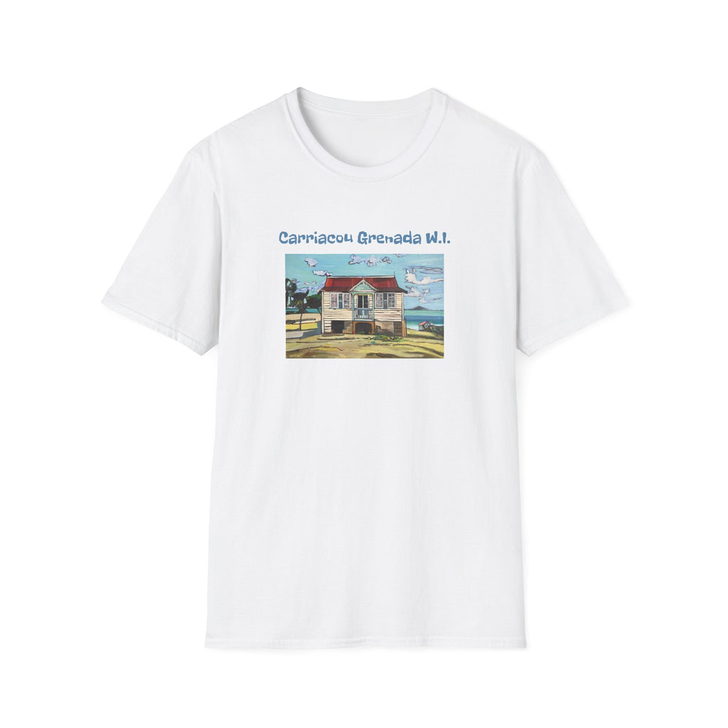 T-Shirt Carriacou House  - Carriacou Grenada W.I. Vintage Beach House Tee