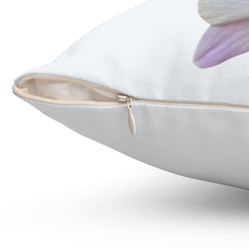 Throw Pillow Lt Pink Orchids  white background - Tropical Decorative Cushion