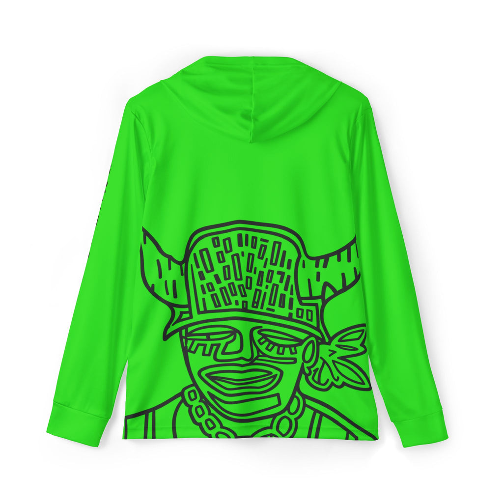 Warm up Hoodie Jab Jab Sports Warmup Hoodie — Neon Green All-Over Print