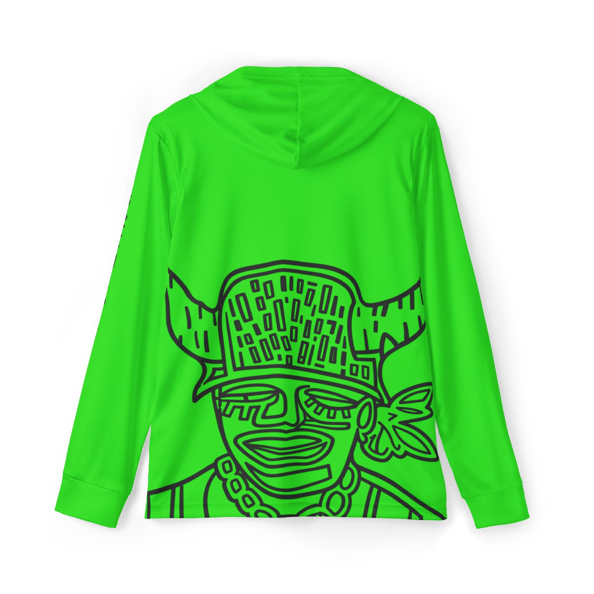 Warm up Hoodie Jab Jab Sports Warmup Hoodie — Neon Green All-Over Print