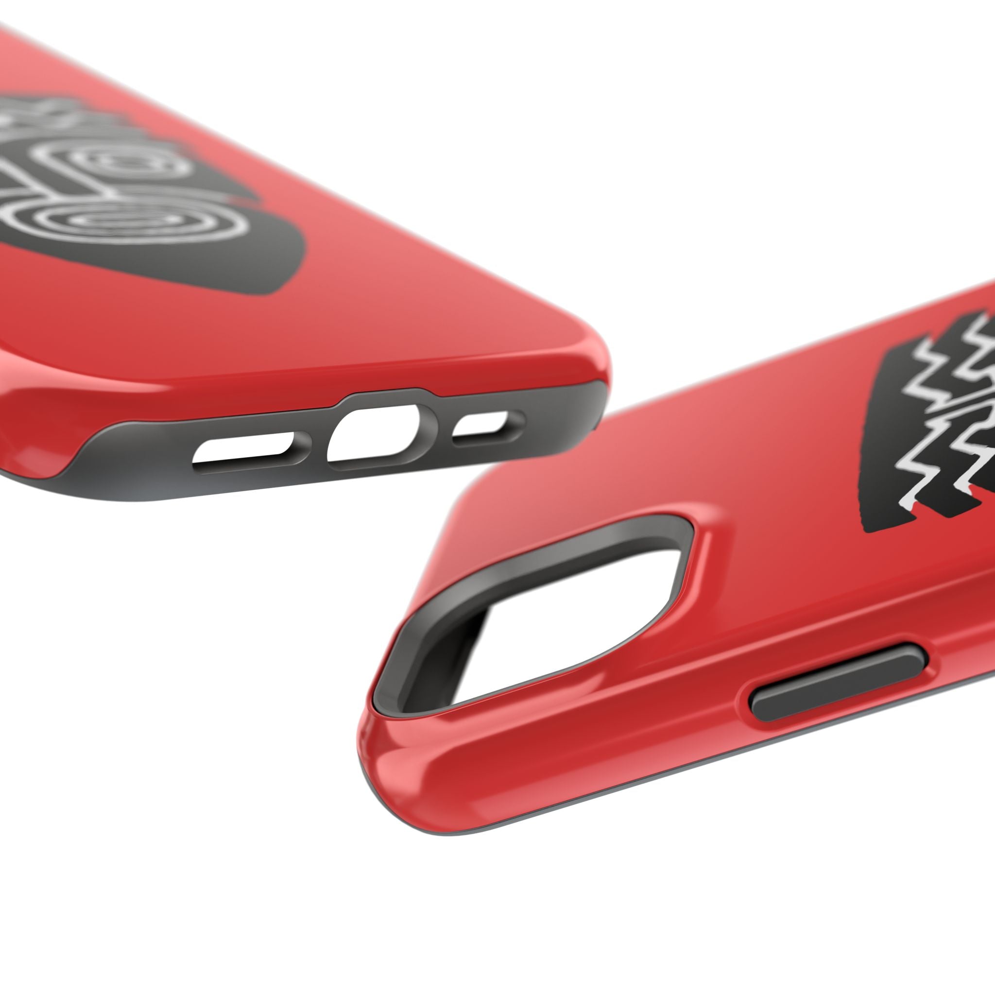 Phone Case Tiki Mask Impact-Resistant Phone Case — Bold Red Protective Cover