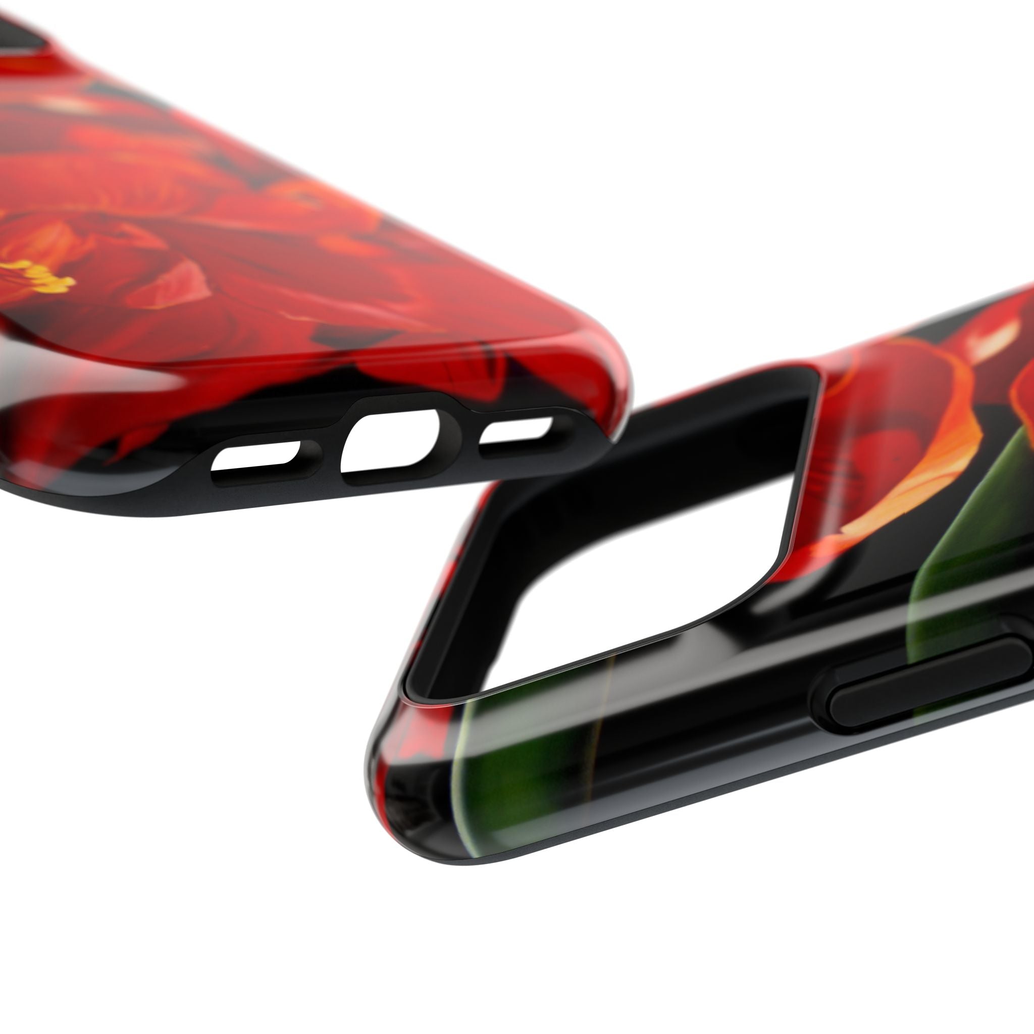 Phone case Lisa Herrera art print Red Amaryllis Floral Impact-Resistant Phone Case