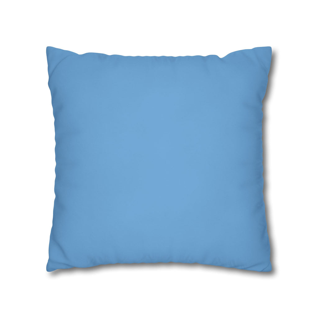 Thow Pillowcase Blue Spiral Decorative Pillowcase — Coastal Sunburst Square Throw Pillow Cover