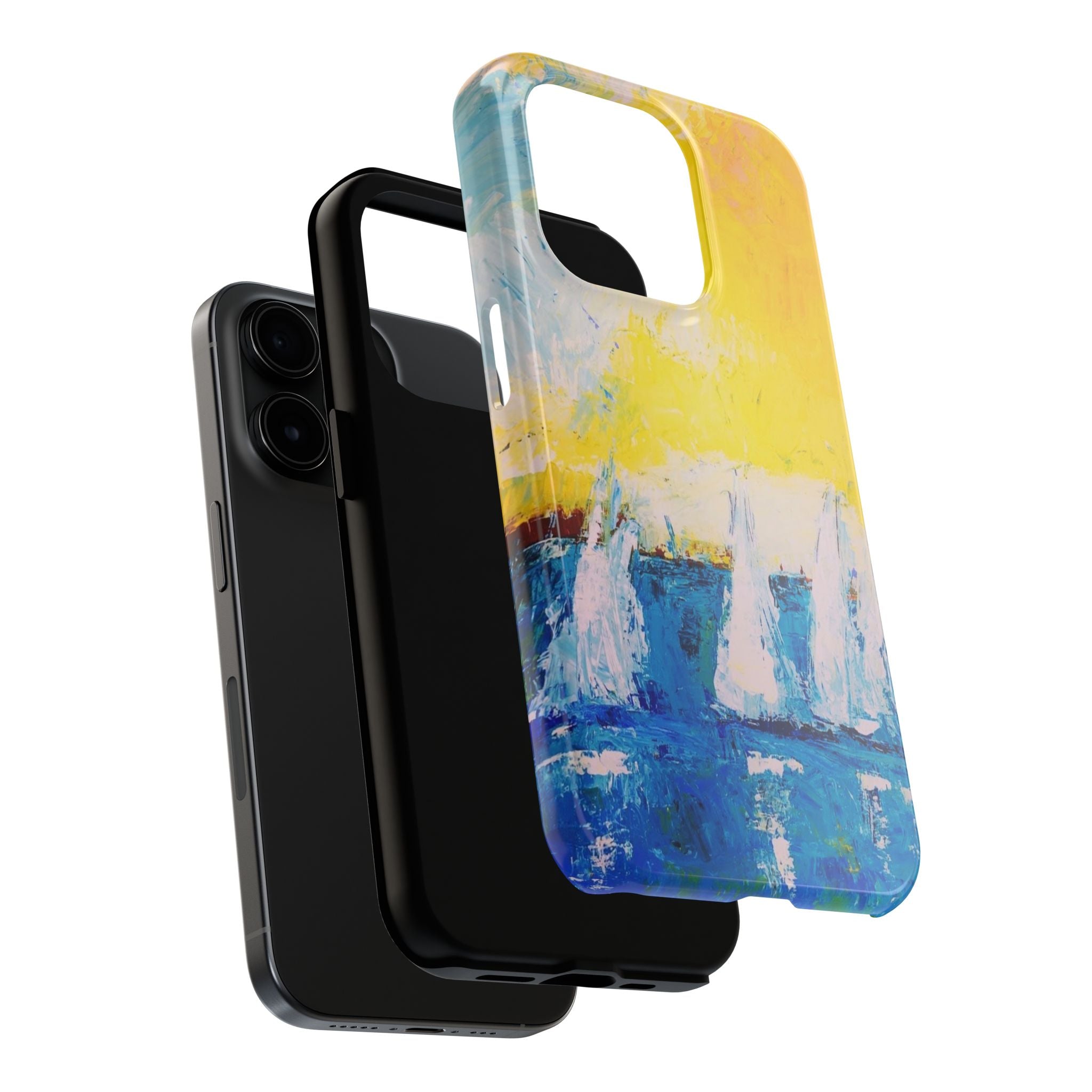 Phone Case Sailboat Painting   — Nautical Abstract Art Tough iPhone Case