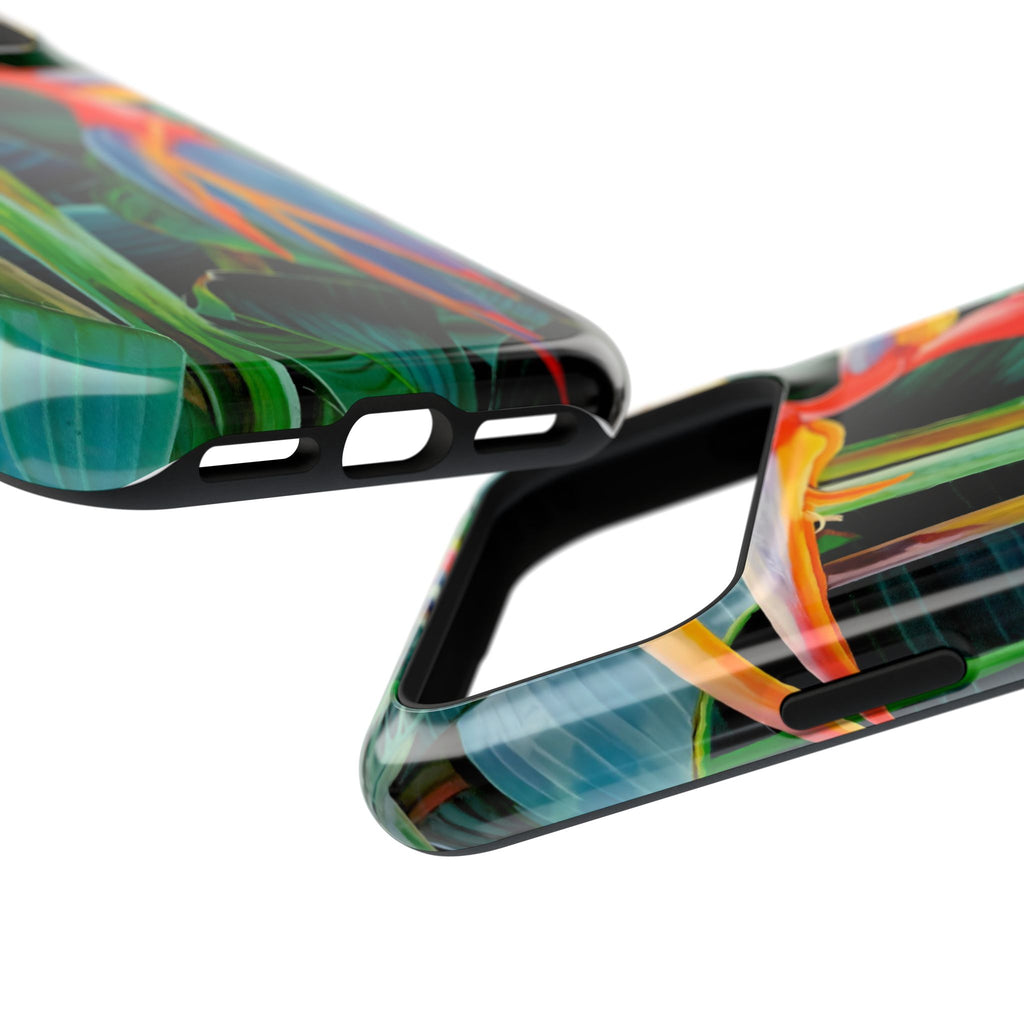 Phone Case Lisa Herrera art print Tropical Bird of Paradise e — Impact-Resistant Floral Design