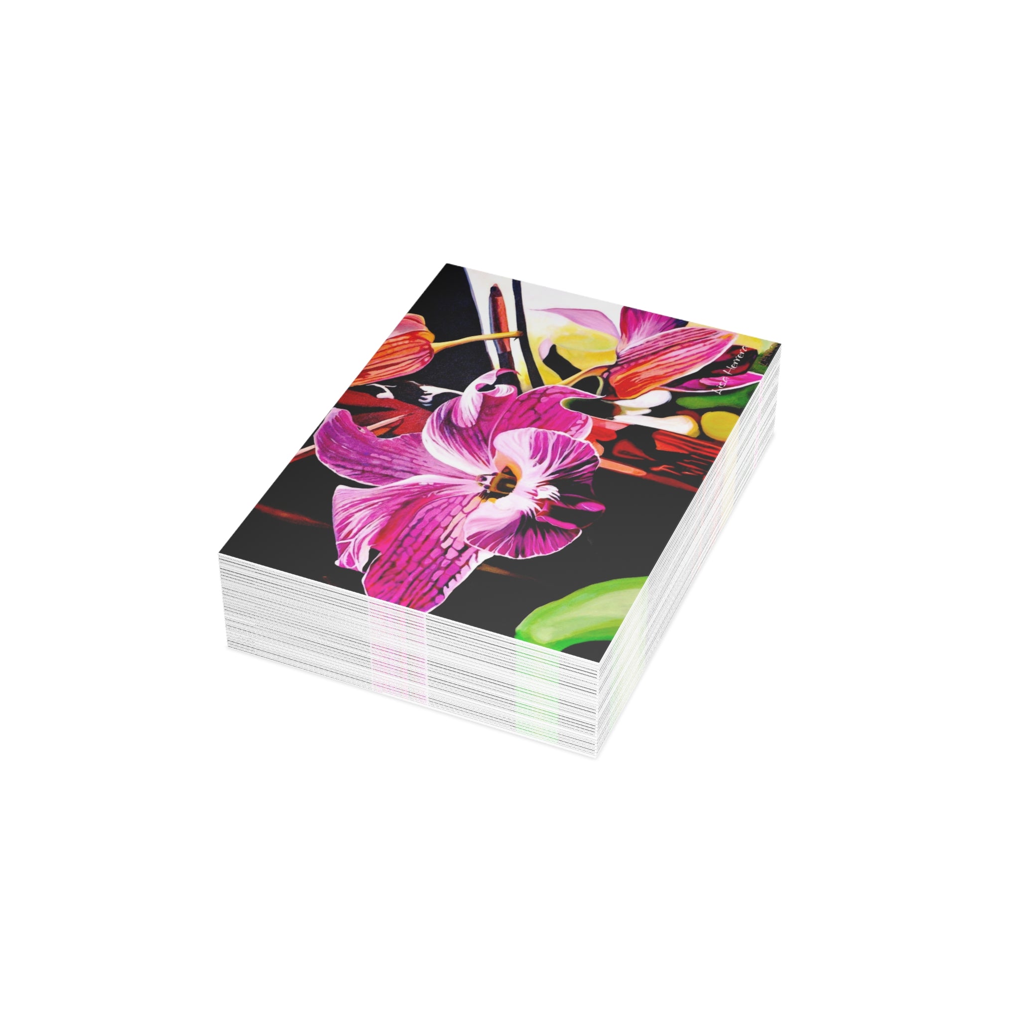 Greeting Card Lisa Herrera art Halyconia painting — Blank Inside (Pack of 1/10/30/50)