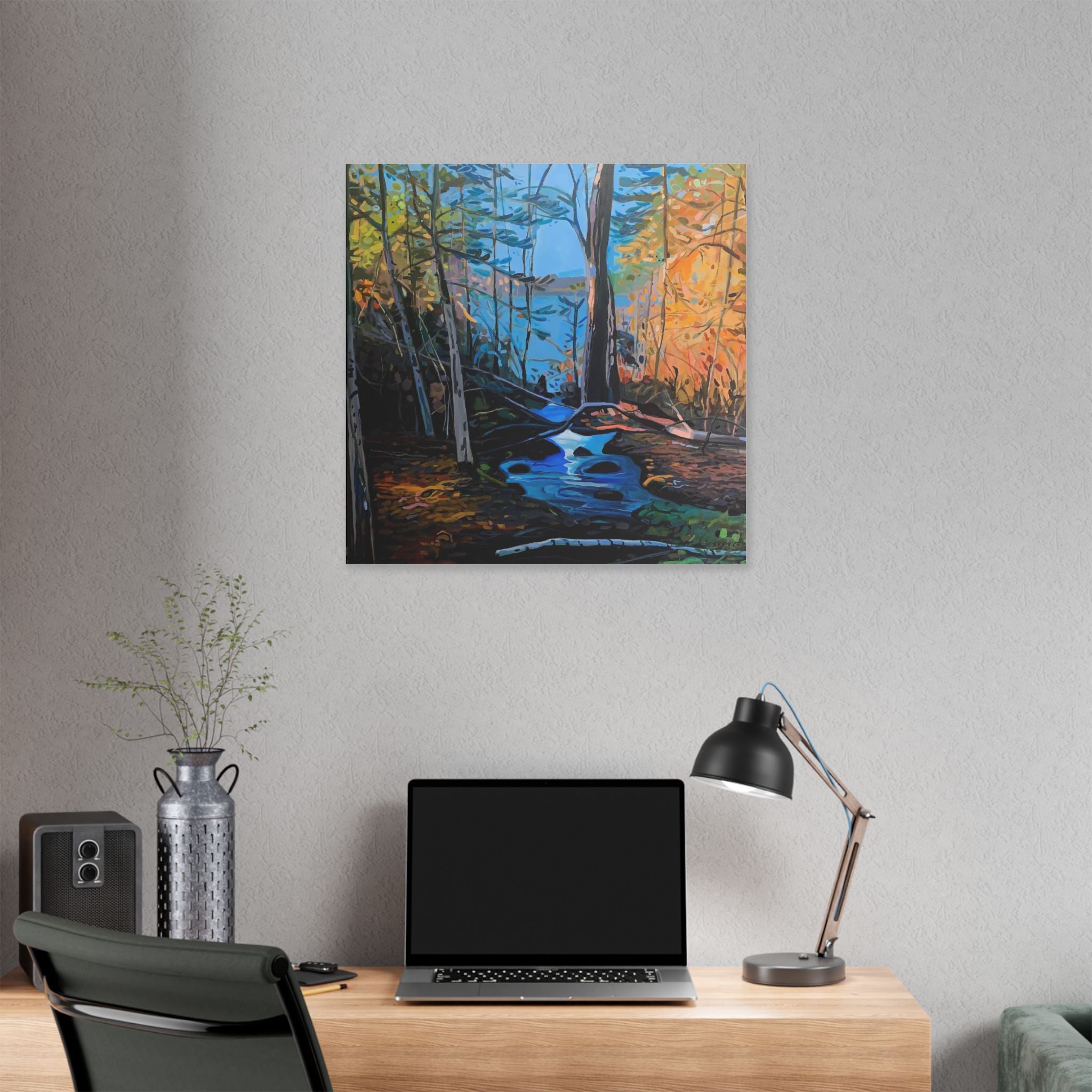 Canvas Print Lisa Herrera Art Northern Forest Stream Canvas