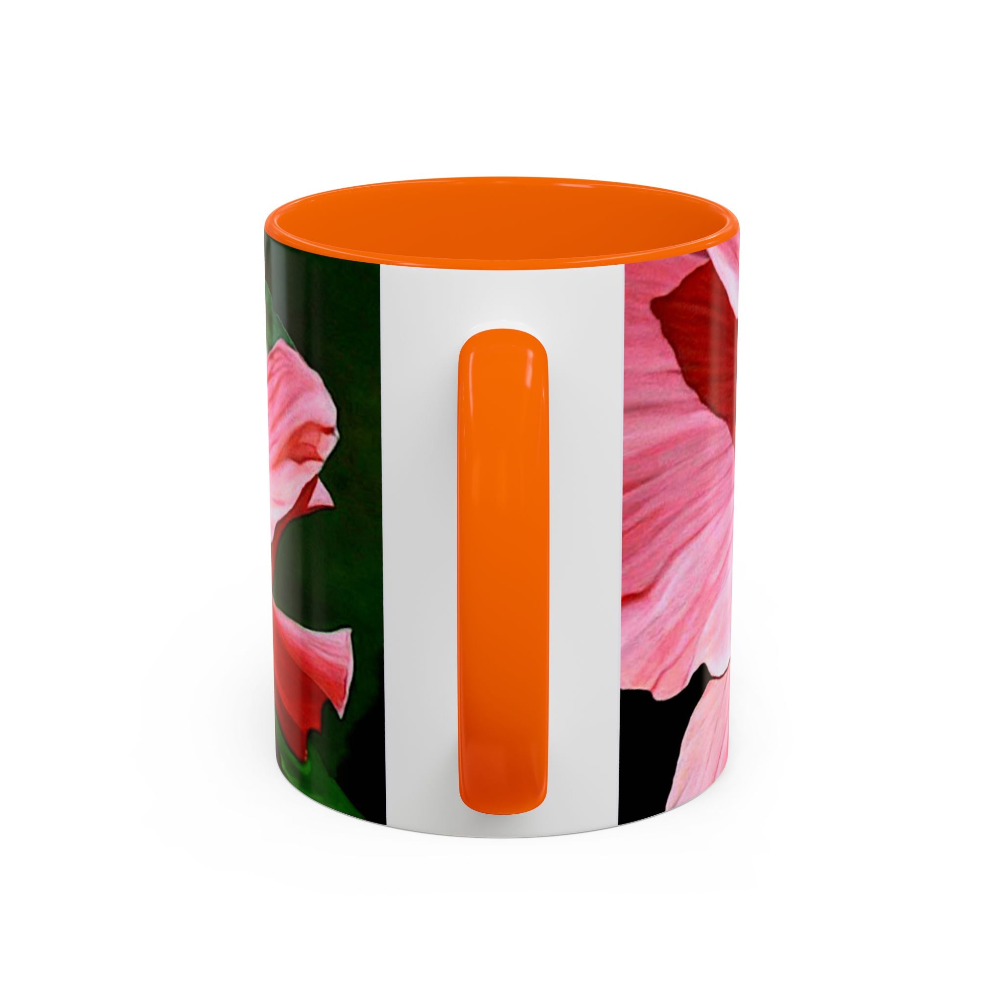 Coffee Mug Pink Hibiscus Painting (11, 15oz)