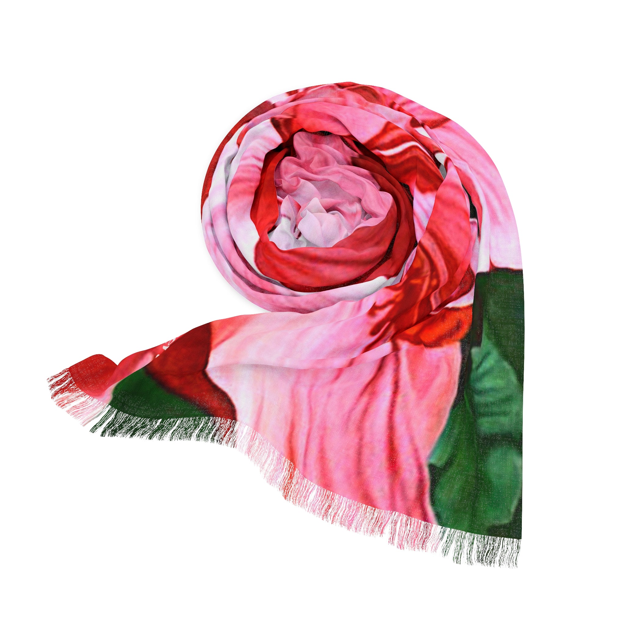 Tropical Hibiscus Light Scarf - Pink Floral Beach Wrap