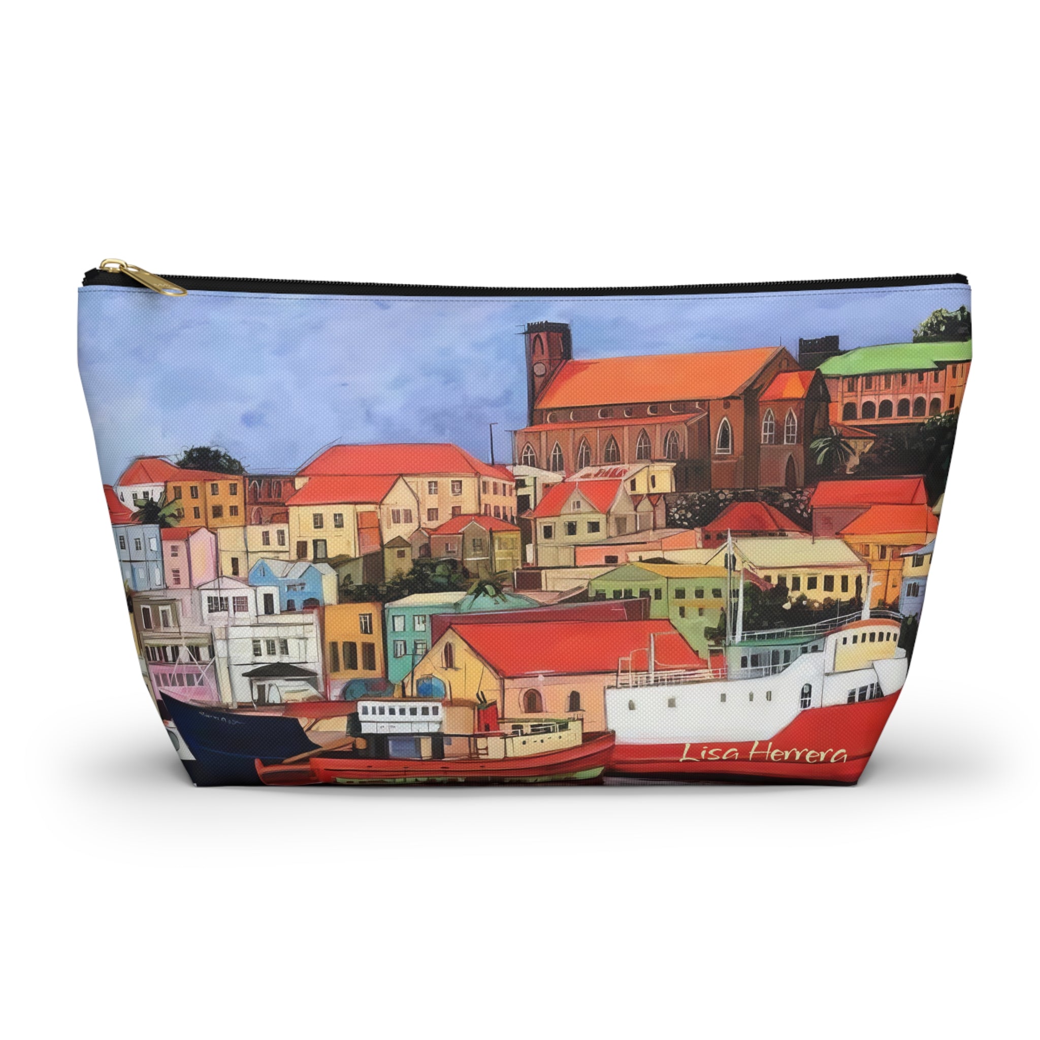 Accessory Pouch Lisa Herrera art  Carenage Grenada  — Cosmetic Bag