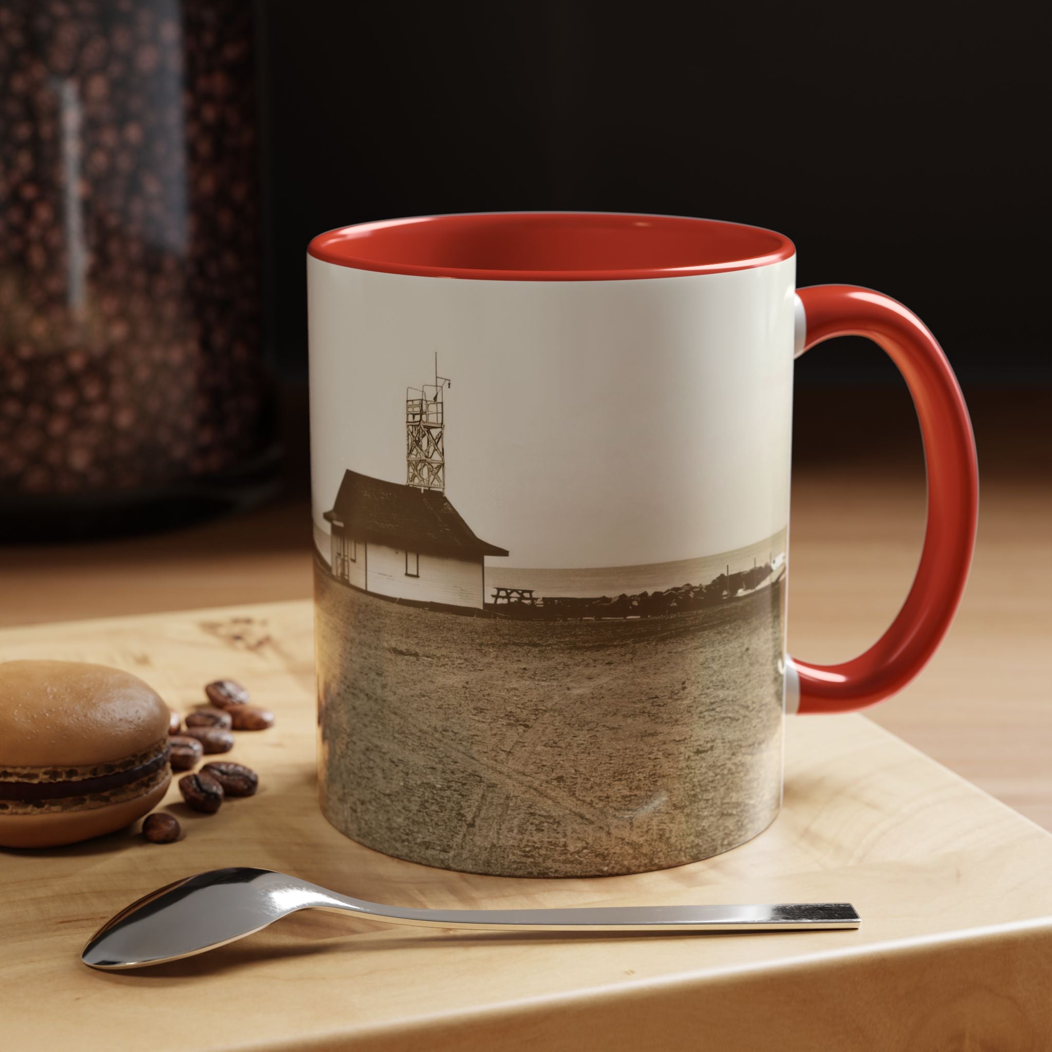 Coffee Mug Sepia photo Leuty stn The Beaches  (11, 15oz)