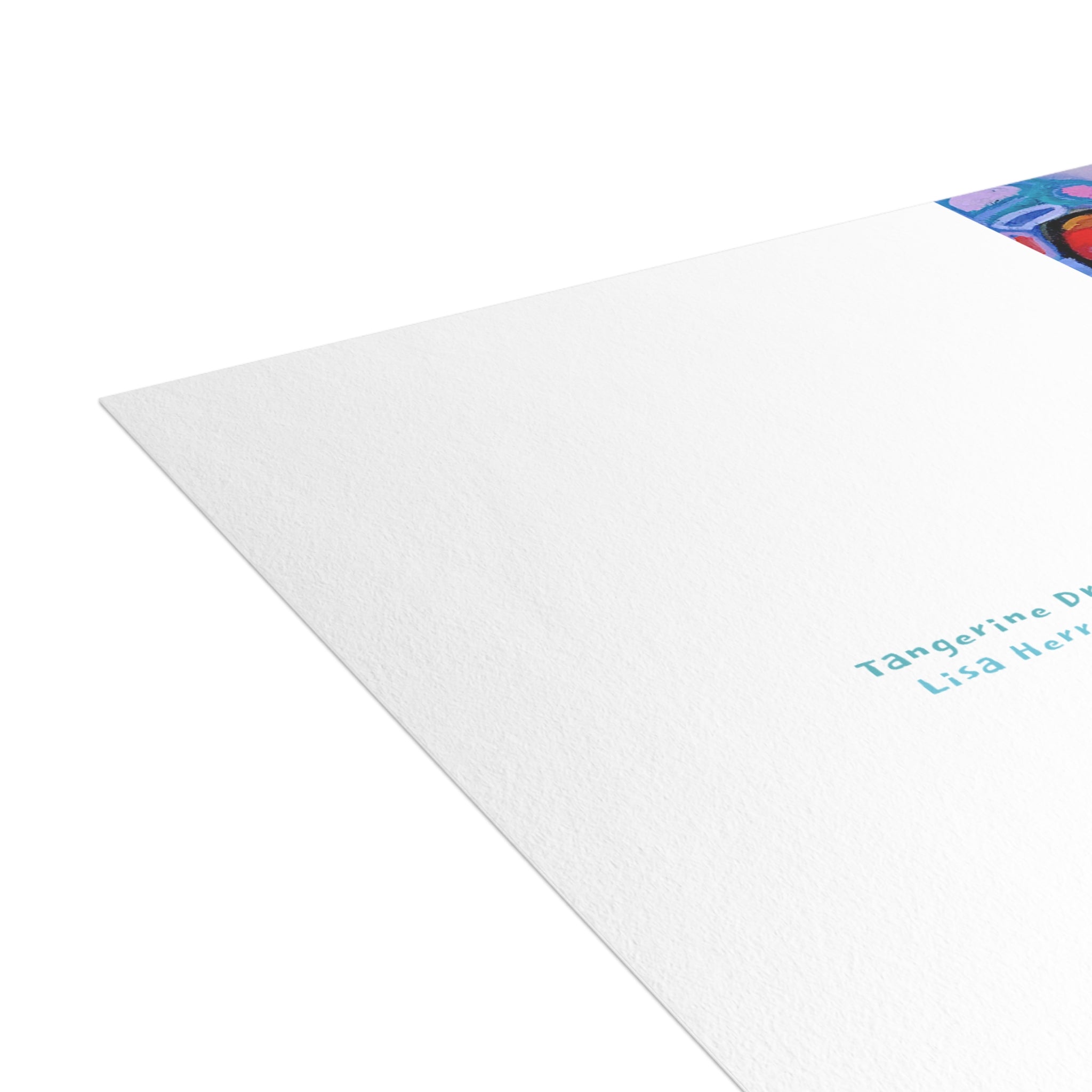 Greeting Card — Colorful Fruit Vendor Art Card (Blank Inside)