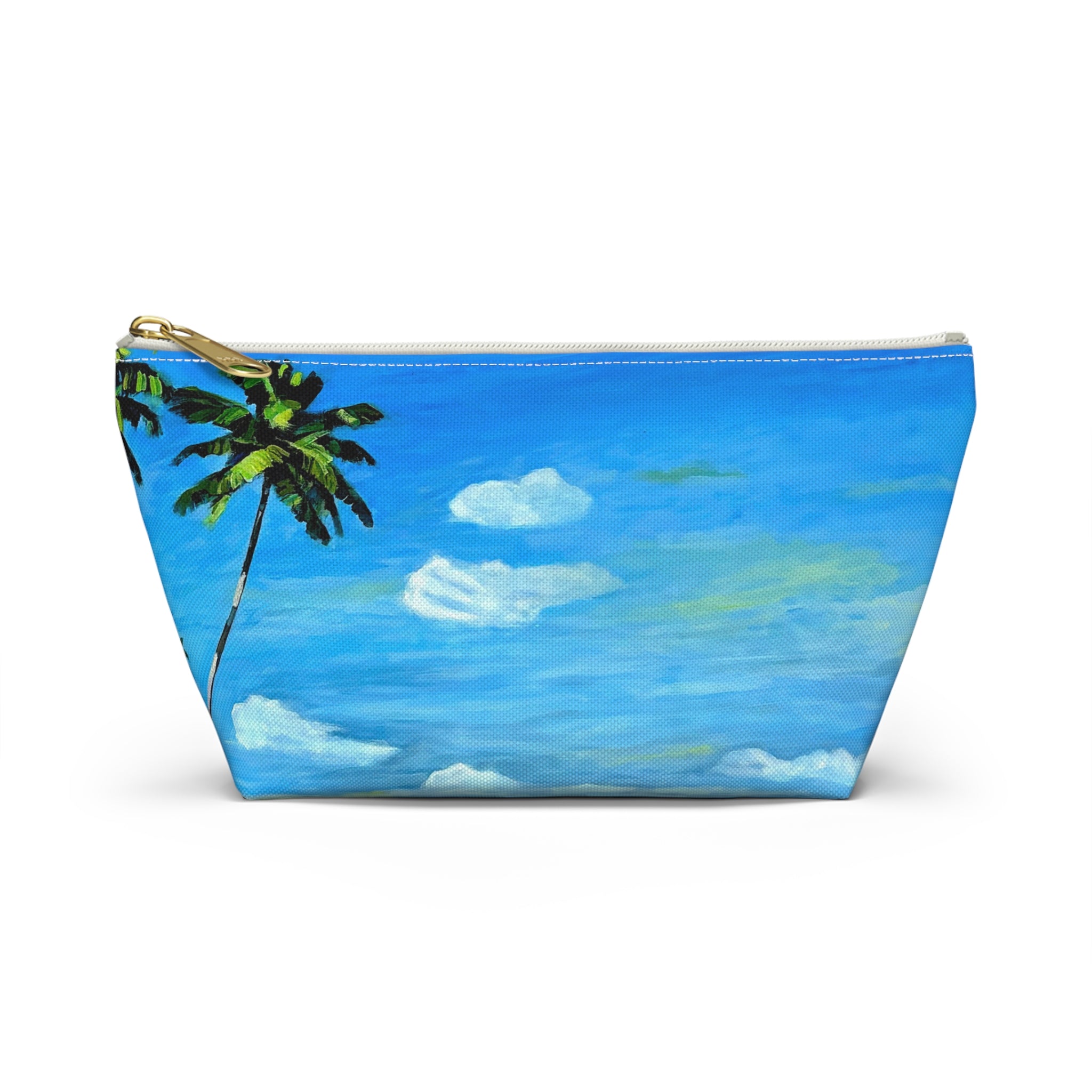 Accesory Pouch Lisa Herrera Art Tropical Beach — Palm Tree Cosmetic Bag