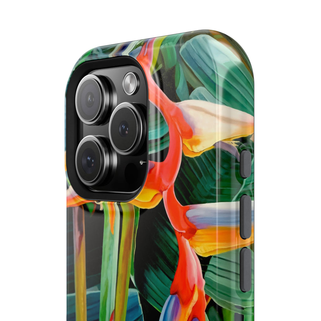 Phone Case Lisa Herrera art print Tropical Bird of Paradise e — Impact-Resistant Floral Design