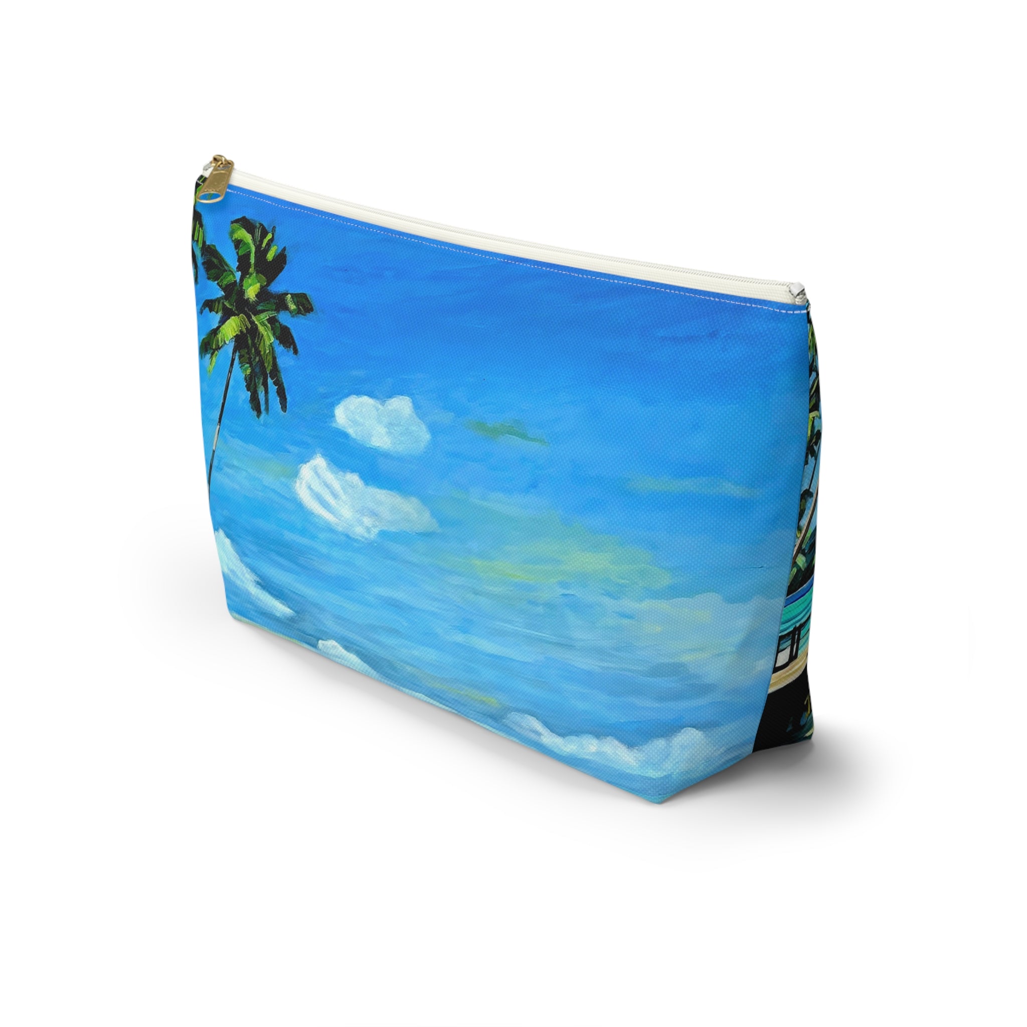 Accesory Pouch Lisa Herrera Art Tropical Beach — Palm Tree Cosmetic Bag
