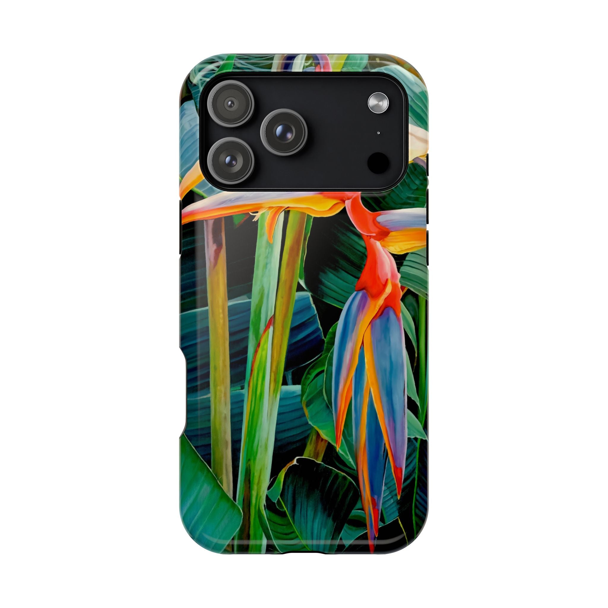 Phone Case Lisa Herrera art print Tropical Bird of Paradise e — Impact-Resistant Floral Design