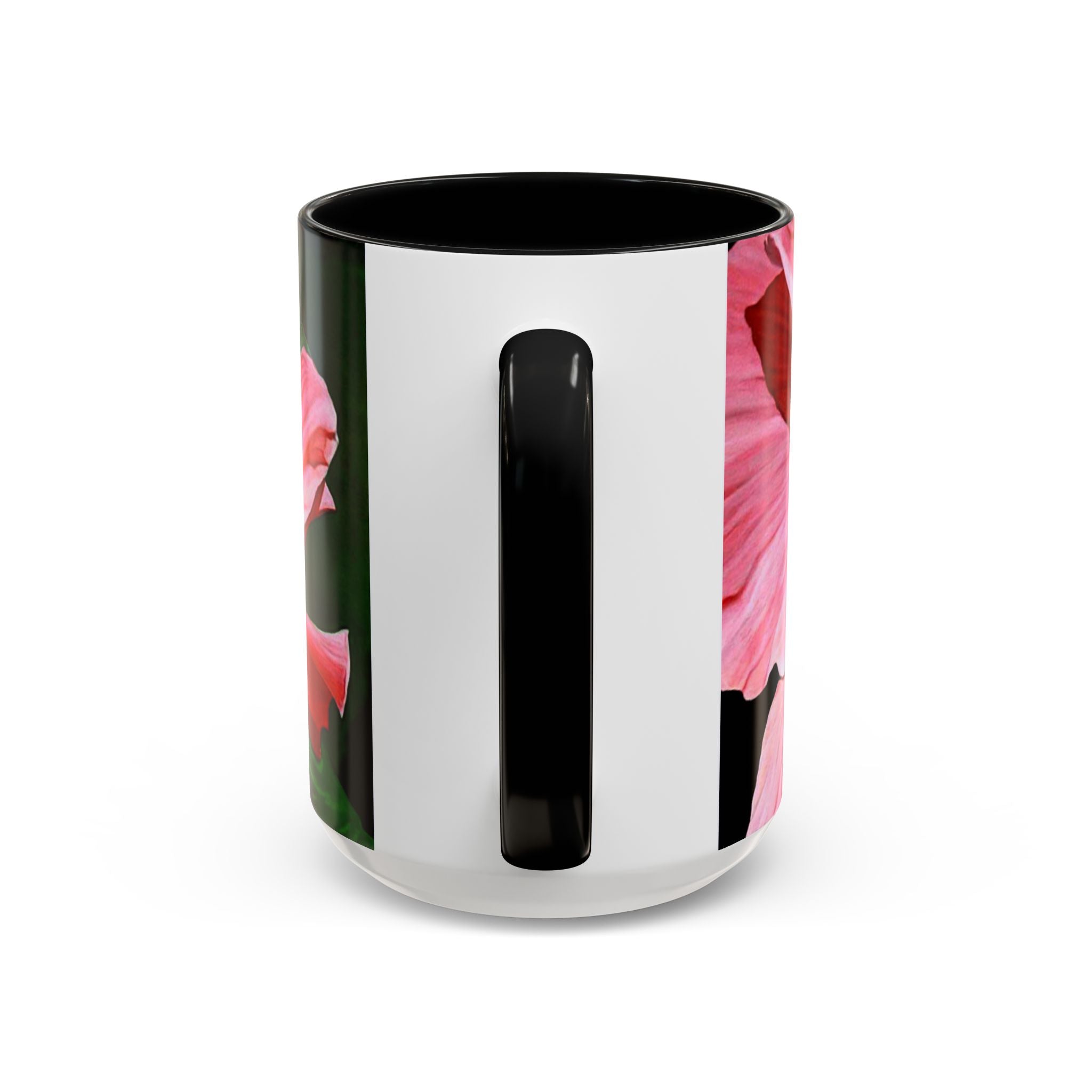 Coffee Mug Pink Hibiscus Painting (11, 15oz)