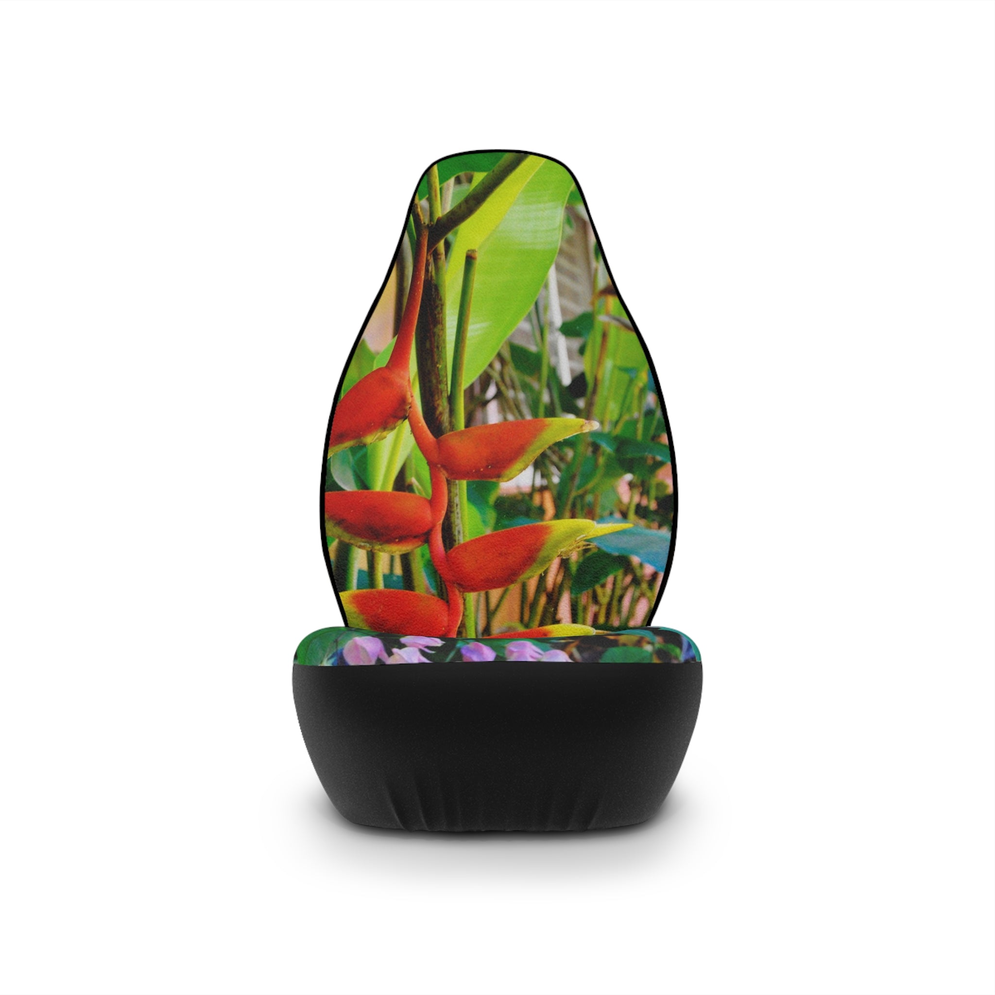 Car Seat Covers - Tropical Haliconia Vibrant Botanical Protectors