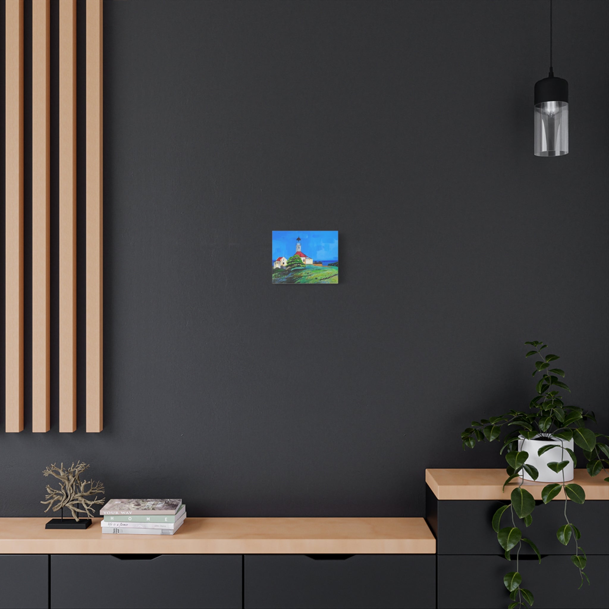 Canvas Print of Pt. Salines Lighthouse Matte— Stretched 1.25" Wall Art