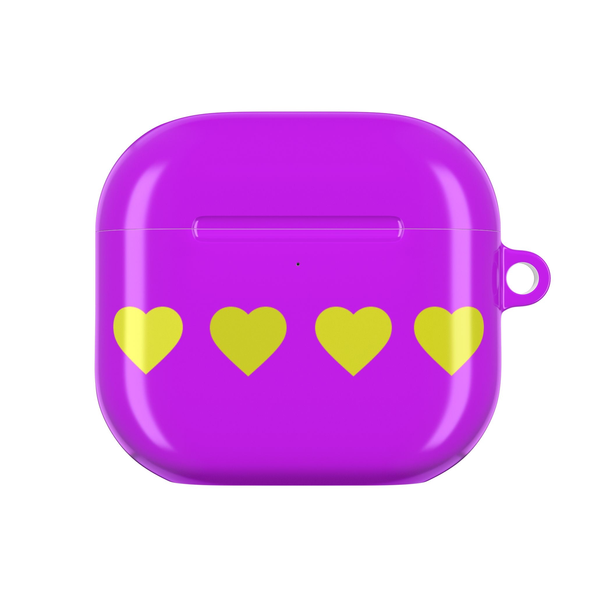 Air Pods Yellow Hearts AirPod Case — Protective Cover