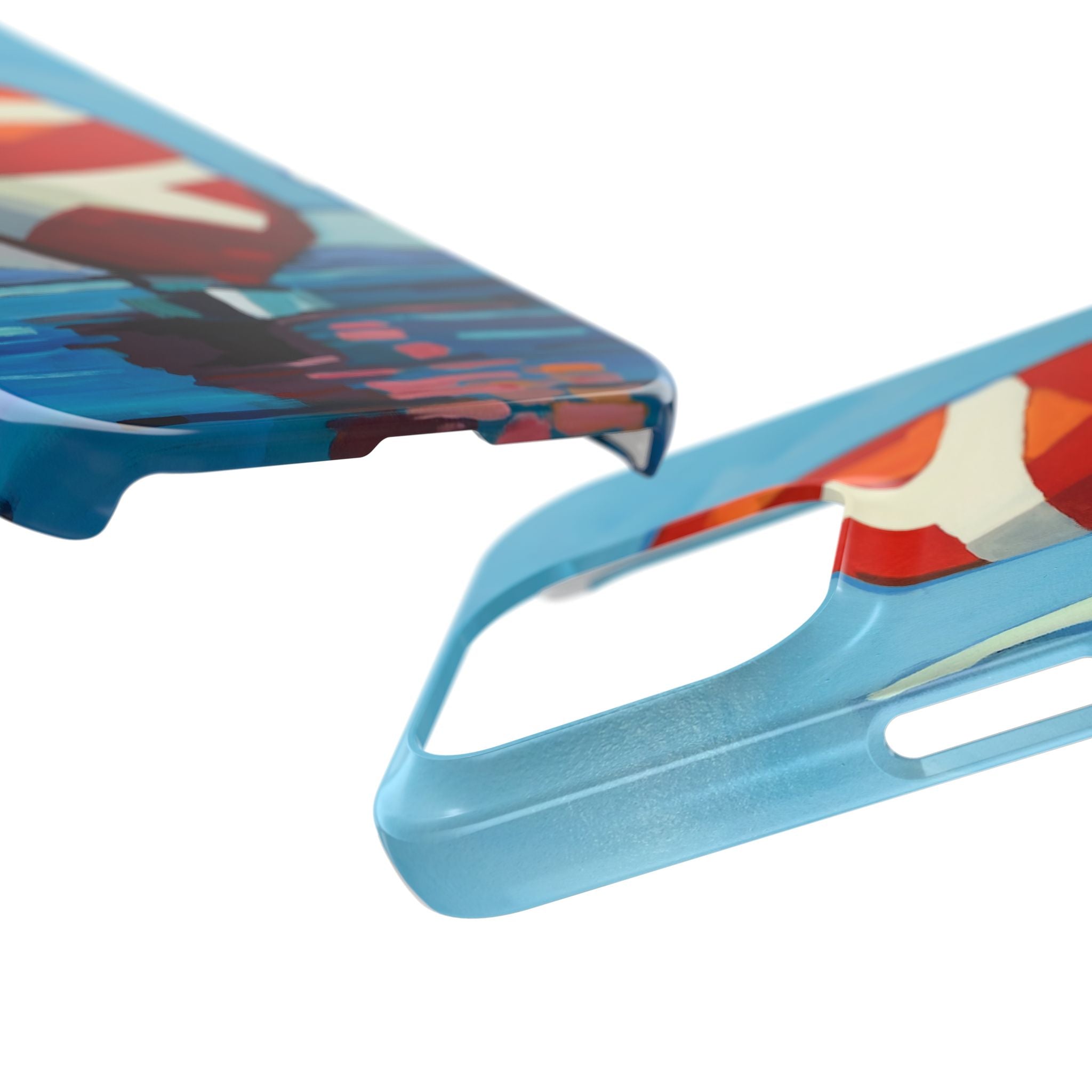 Phone case Lisa Herrera art Sailboats Slim Case — Colorful Nautical Phone Case