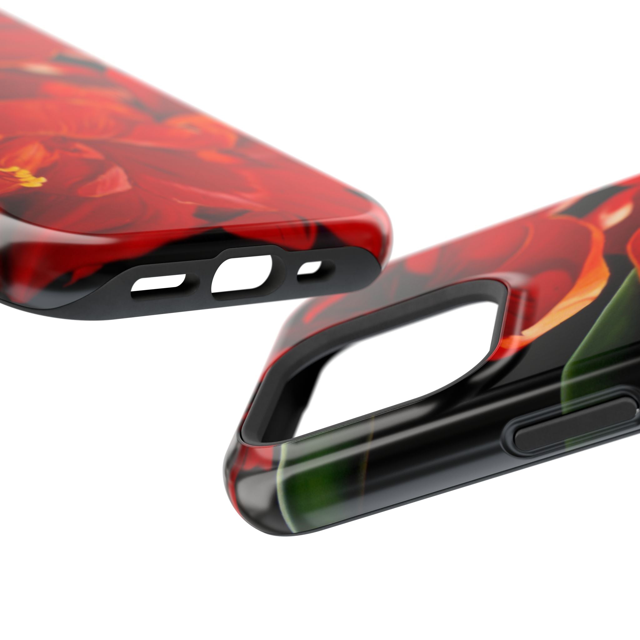 Phone case Lisa Herrera art print Red Amaryllis Floral Impact-Resistant Phone Case
