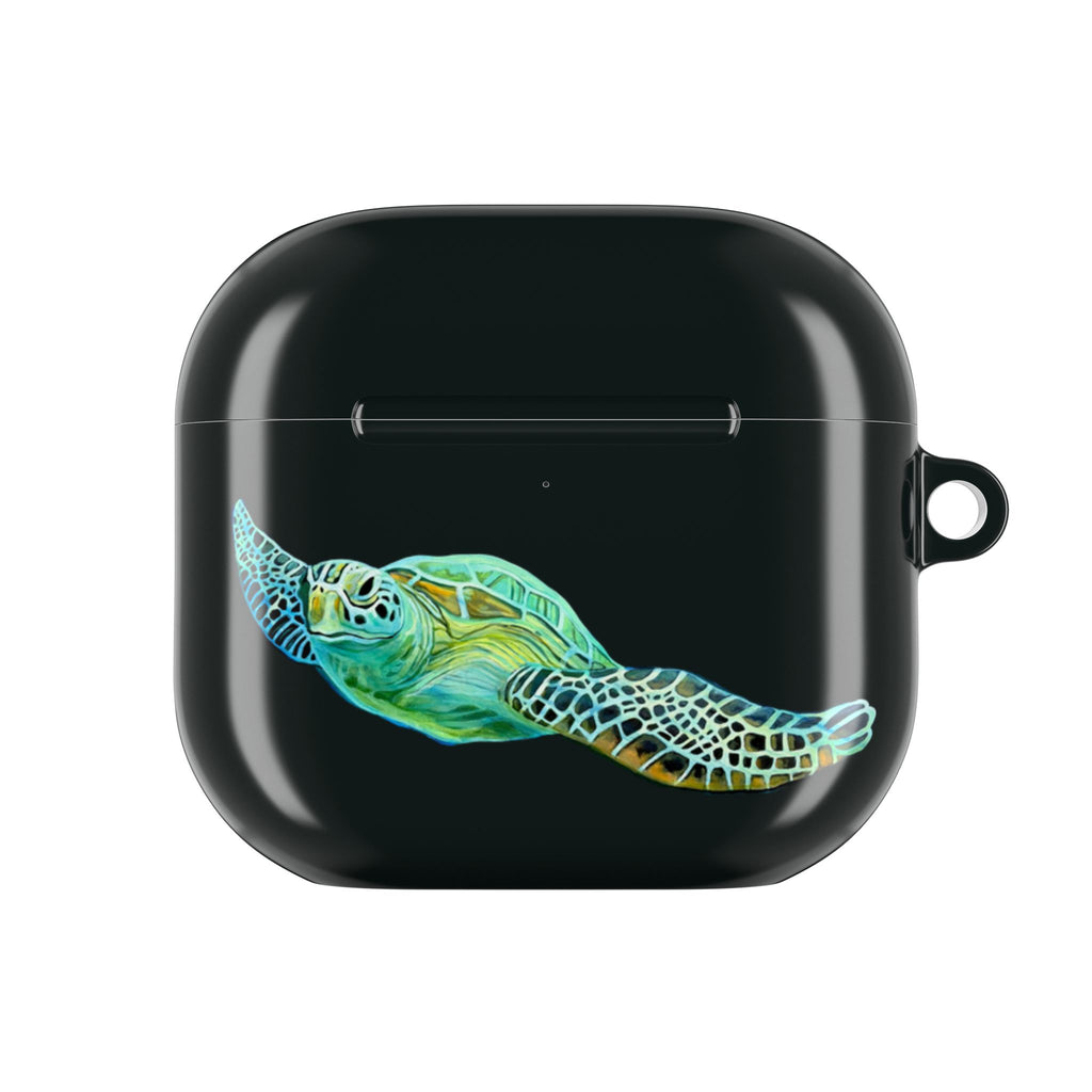 Air Pods Lisa Herrera art print Sea Turtle AirPod Case — Waterproof Ocean Wildlife Protective Cover