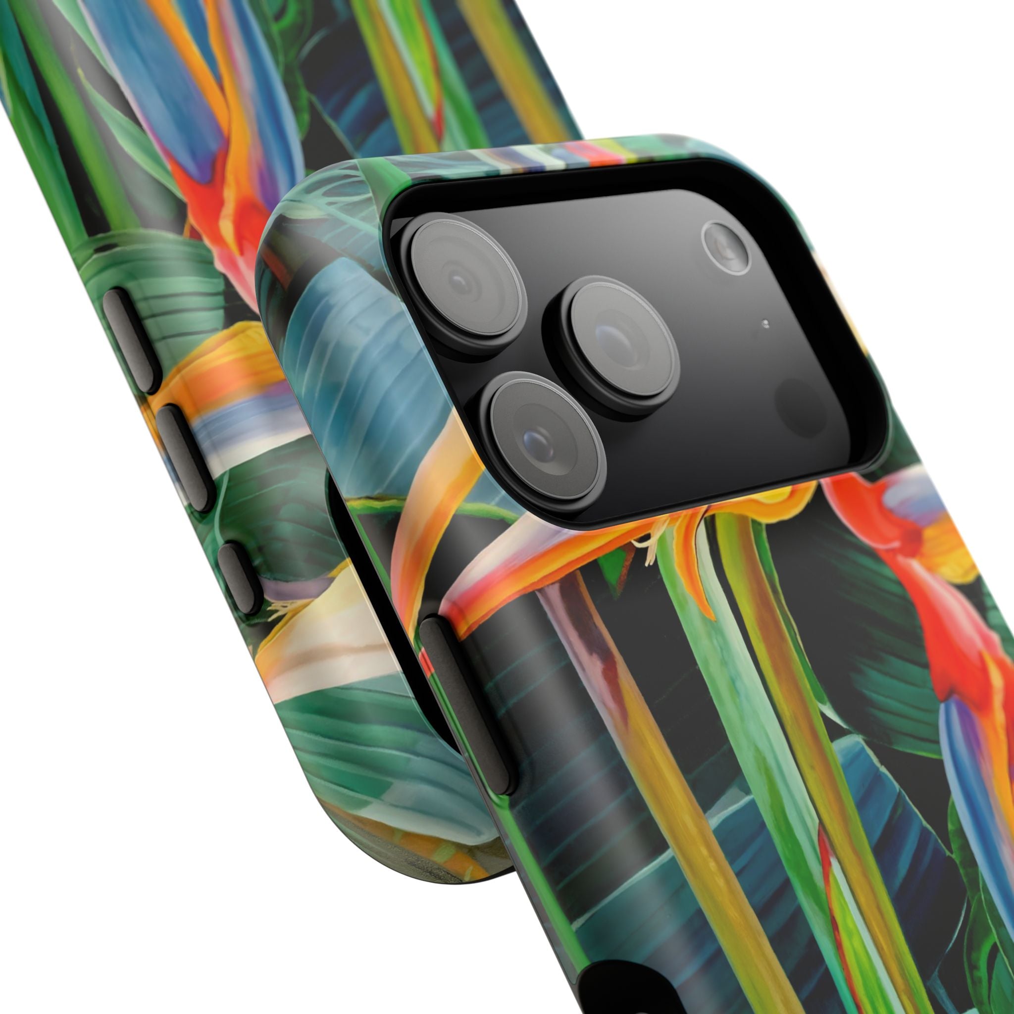 Phone Case Lisa Herrera art print Tropical Bird of Paradise e — Impact-Resistant Floral Design
