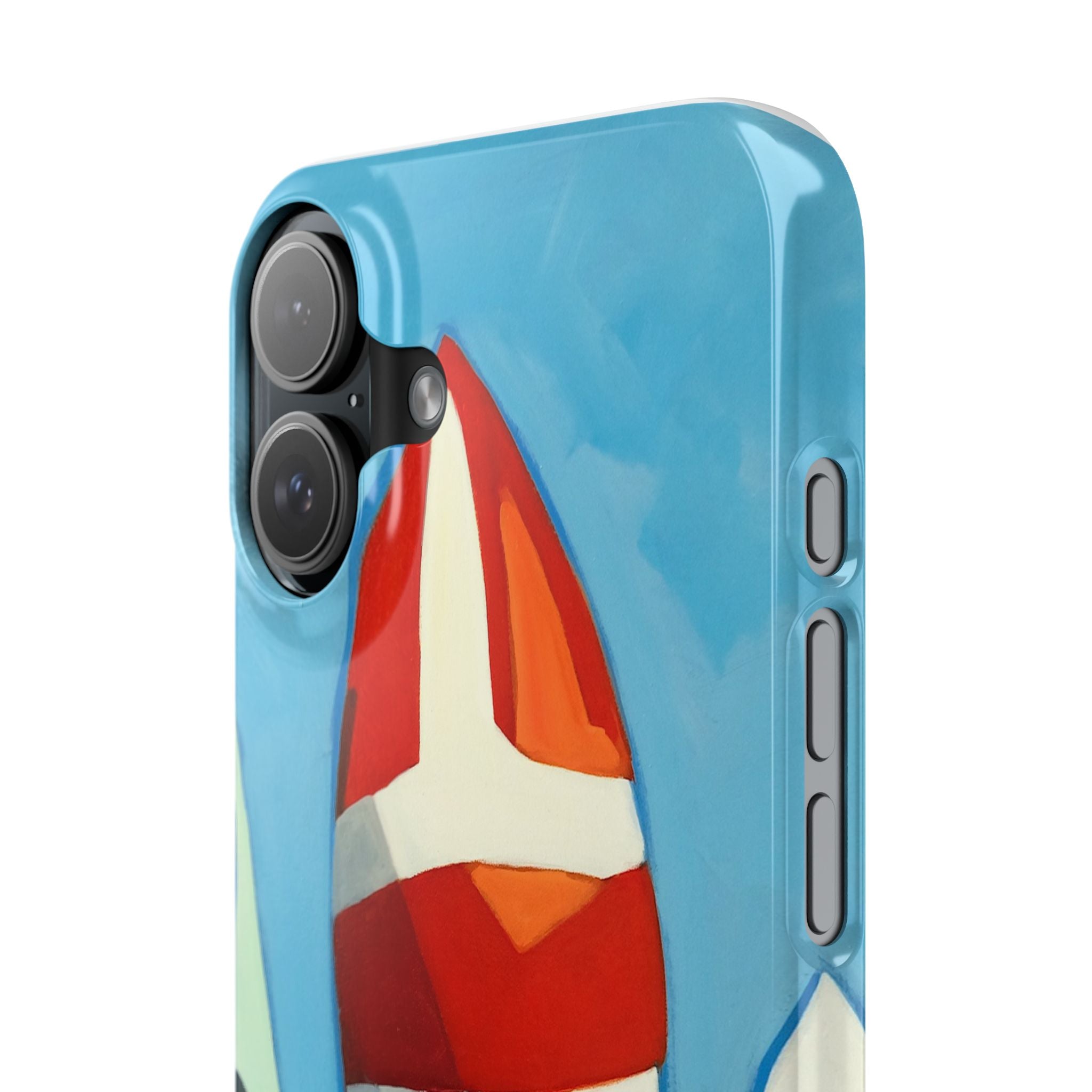 Phone case Lisa Herrera art Sailboats Slim Case — Colorful Nautical Phone Case